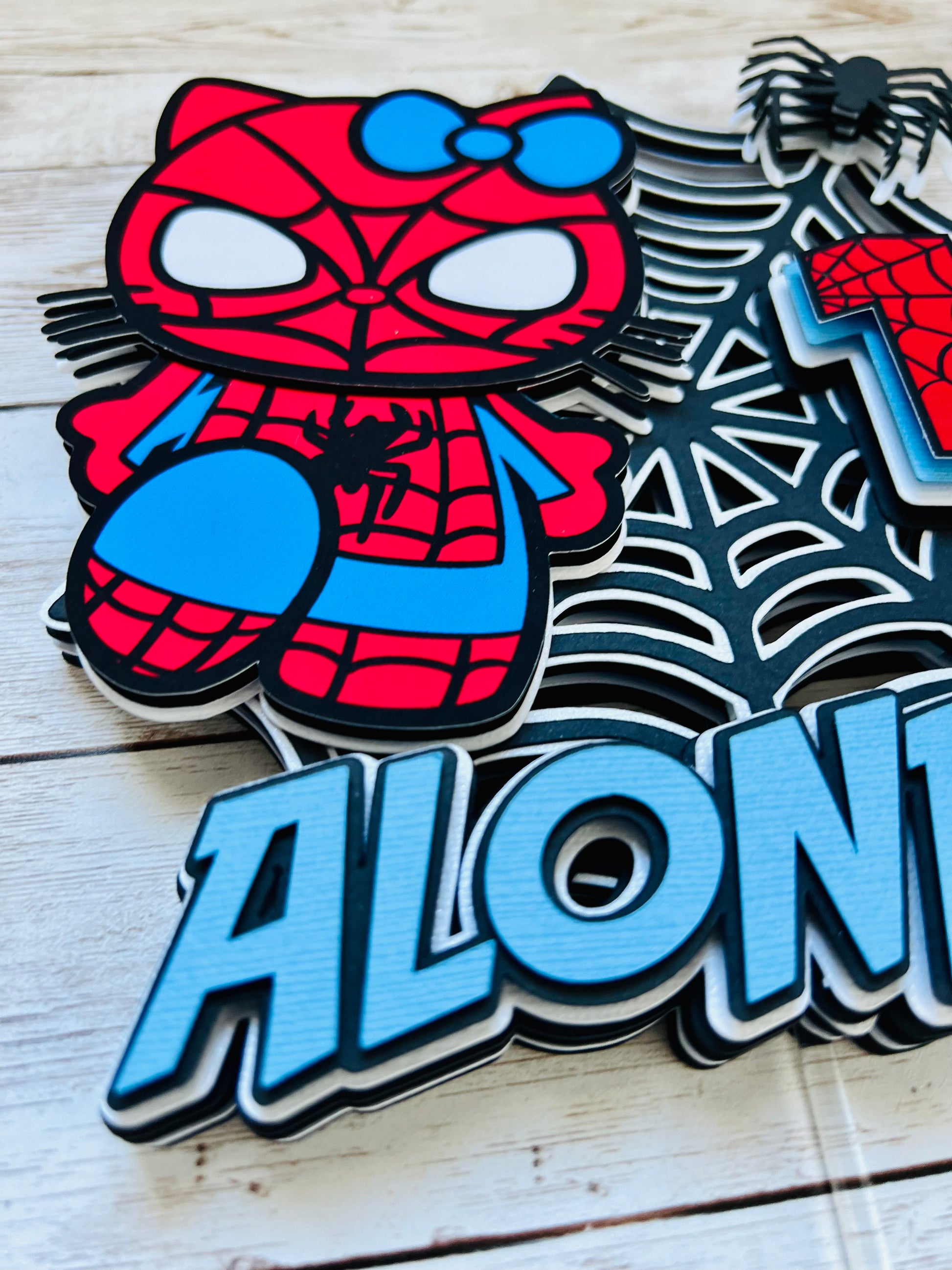 spiderman cake topper