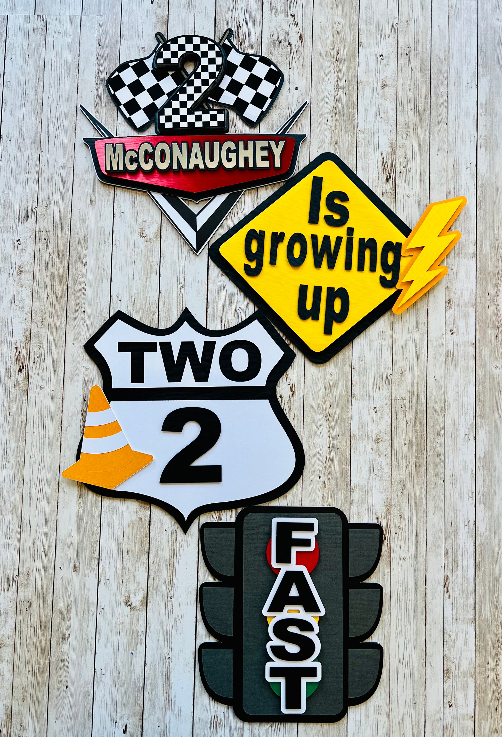 cars party signs
