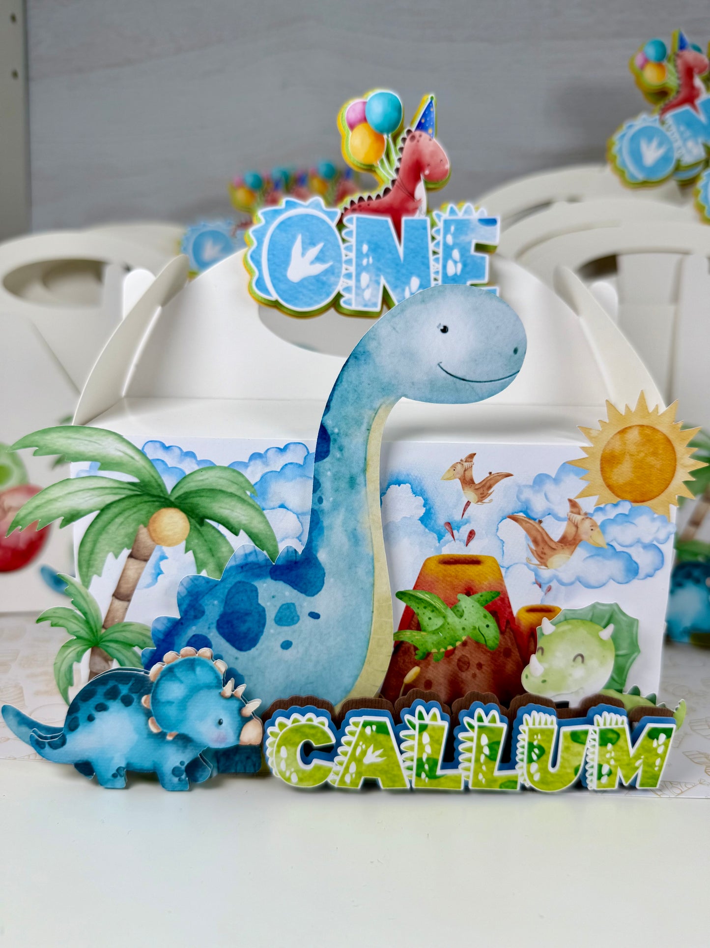 Dino favor boxes