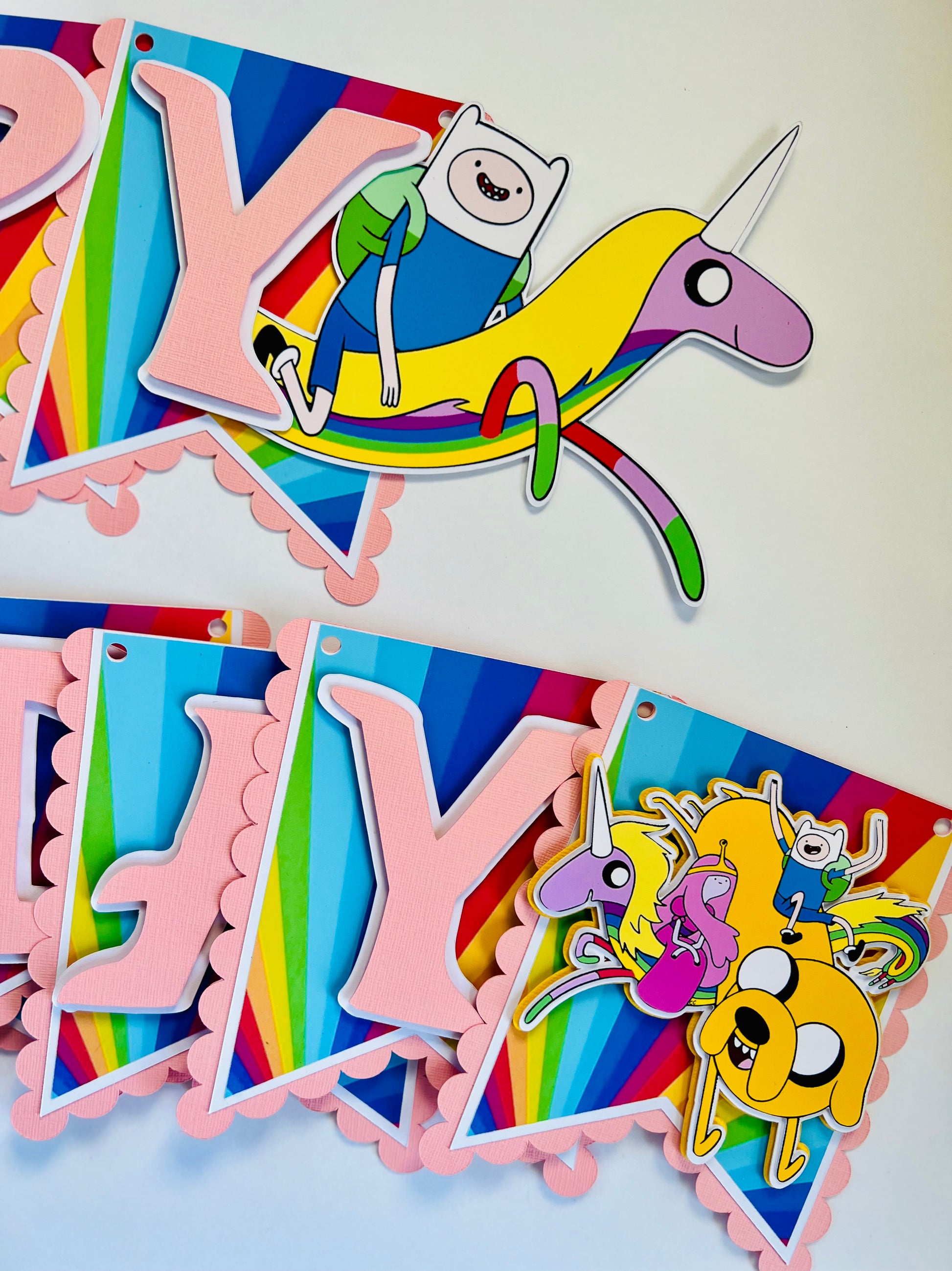 adventure time birthday banner