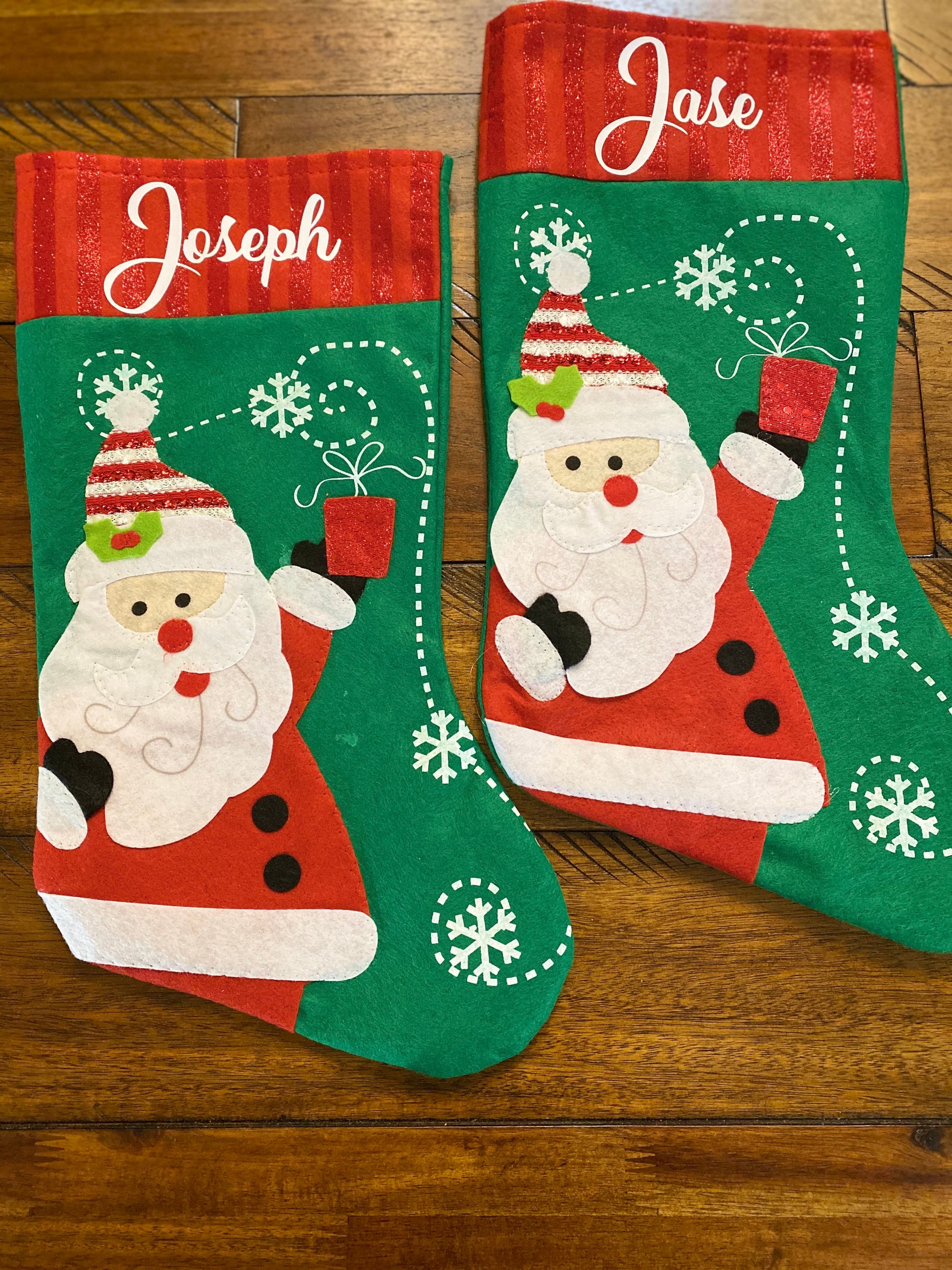 Personalized Christmas stockings