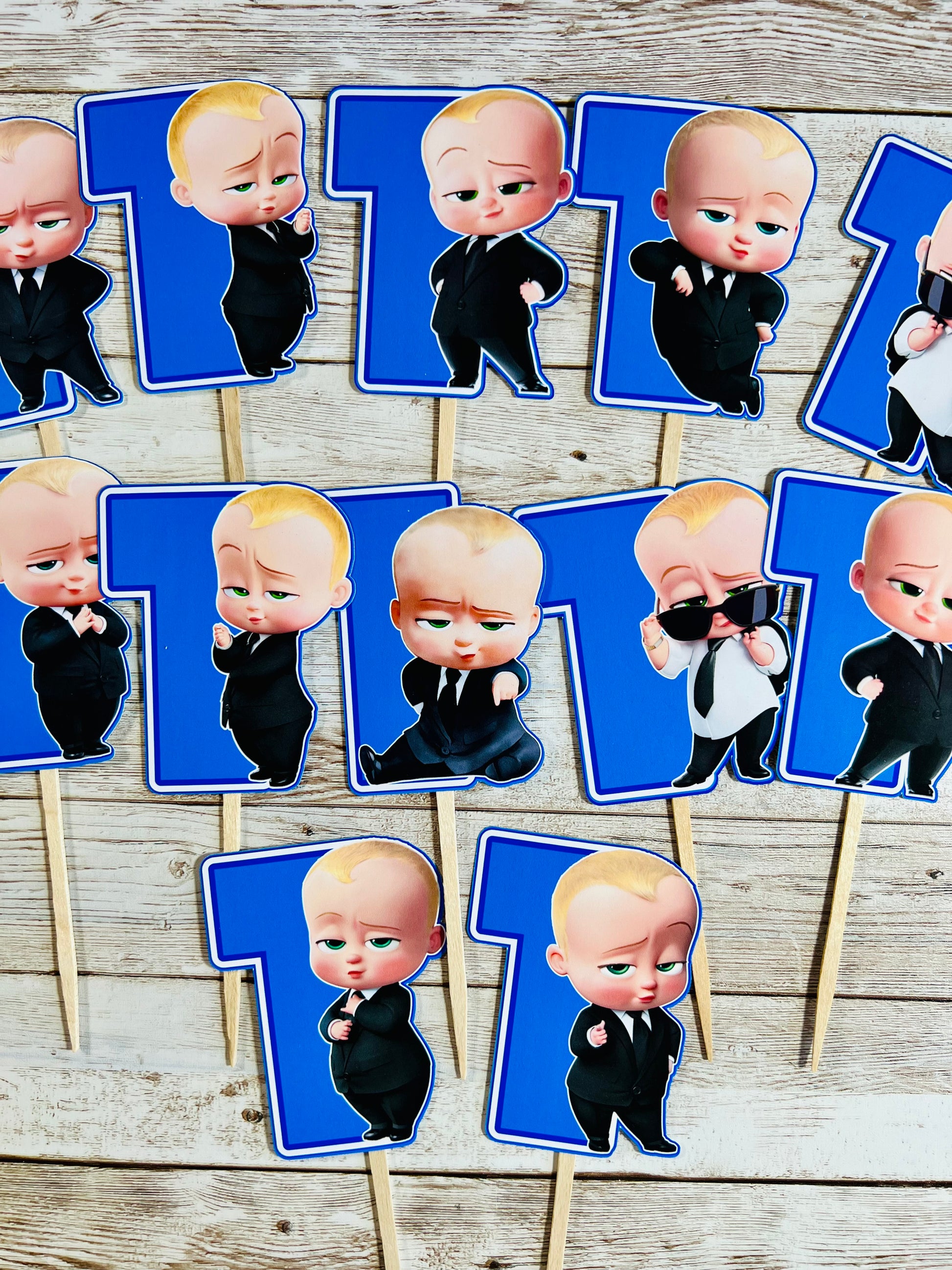 Boss baby Cupcake toppers