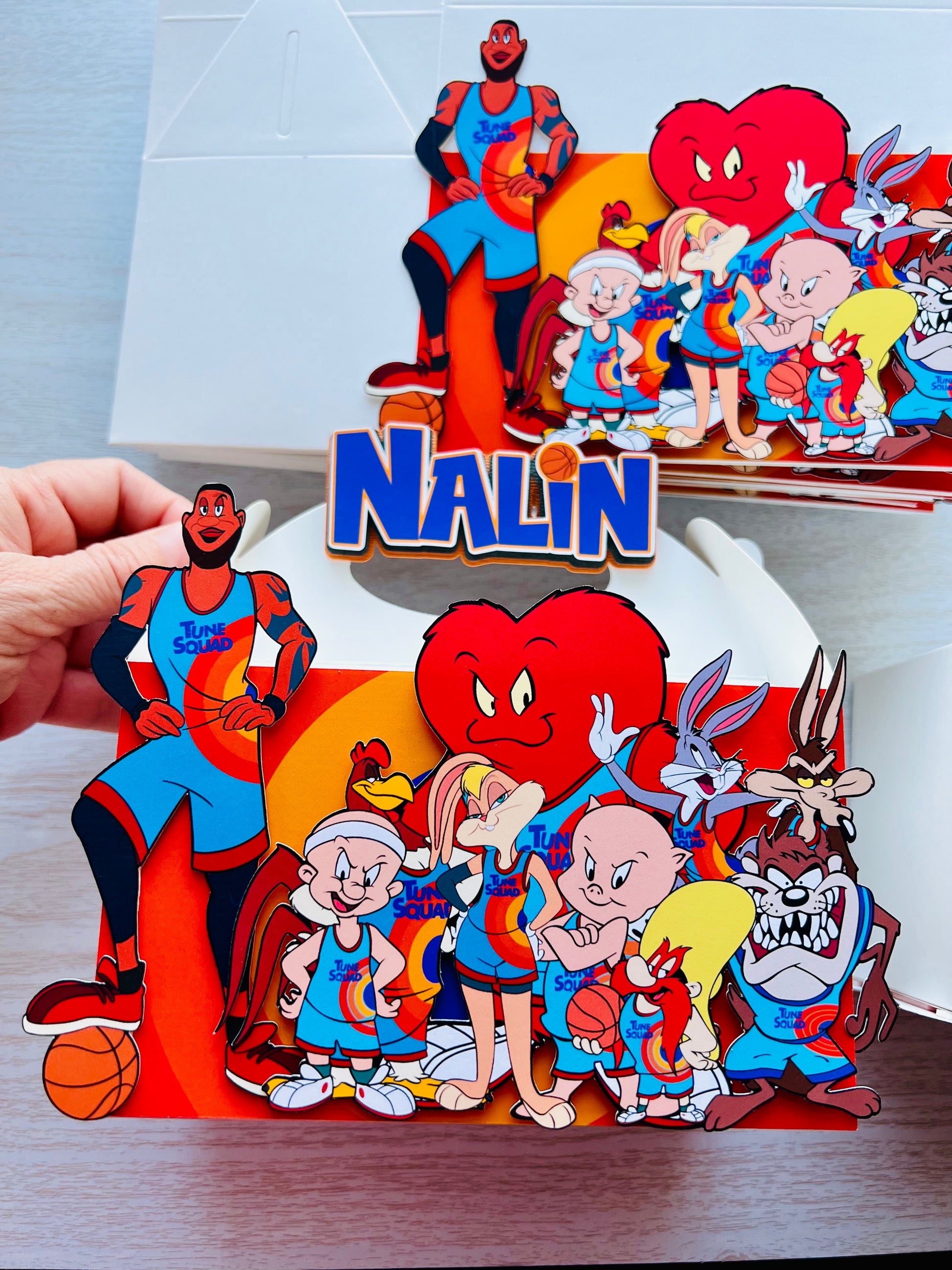 Space jam favor boxes