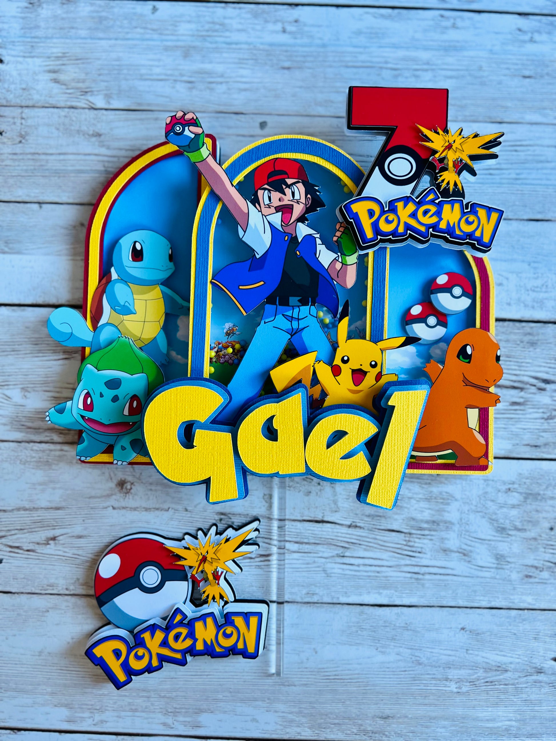 Pokemon cake topper