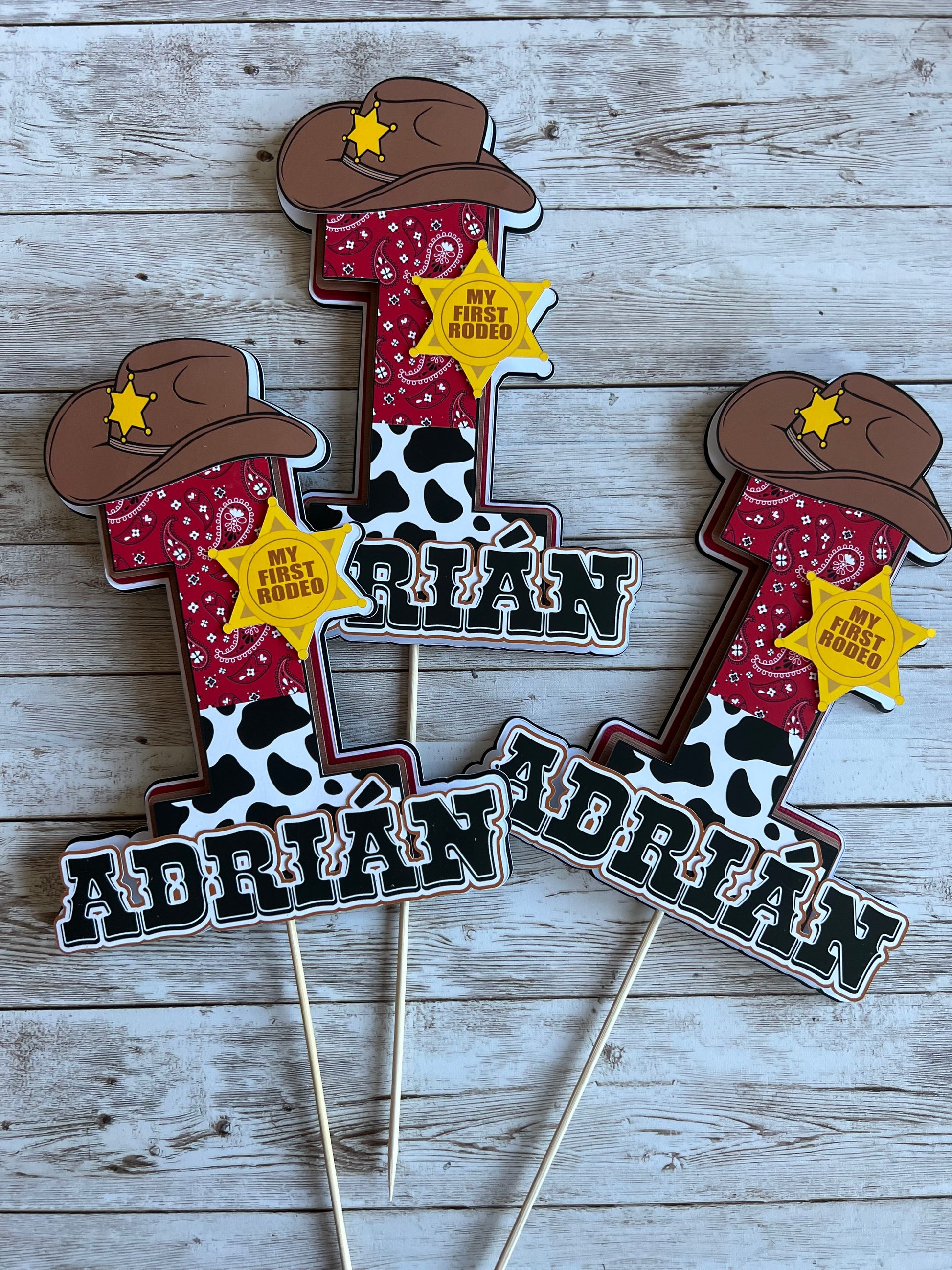 My first rodeo centerpiece