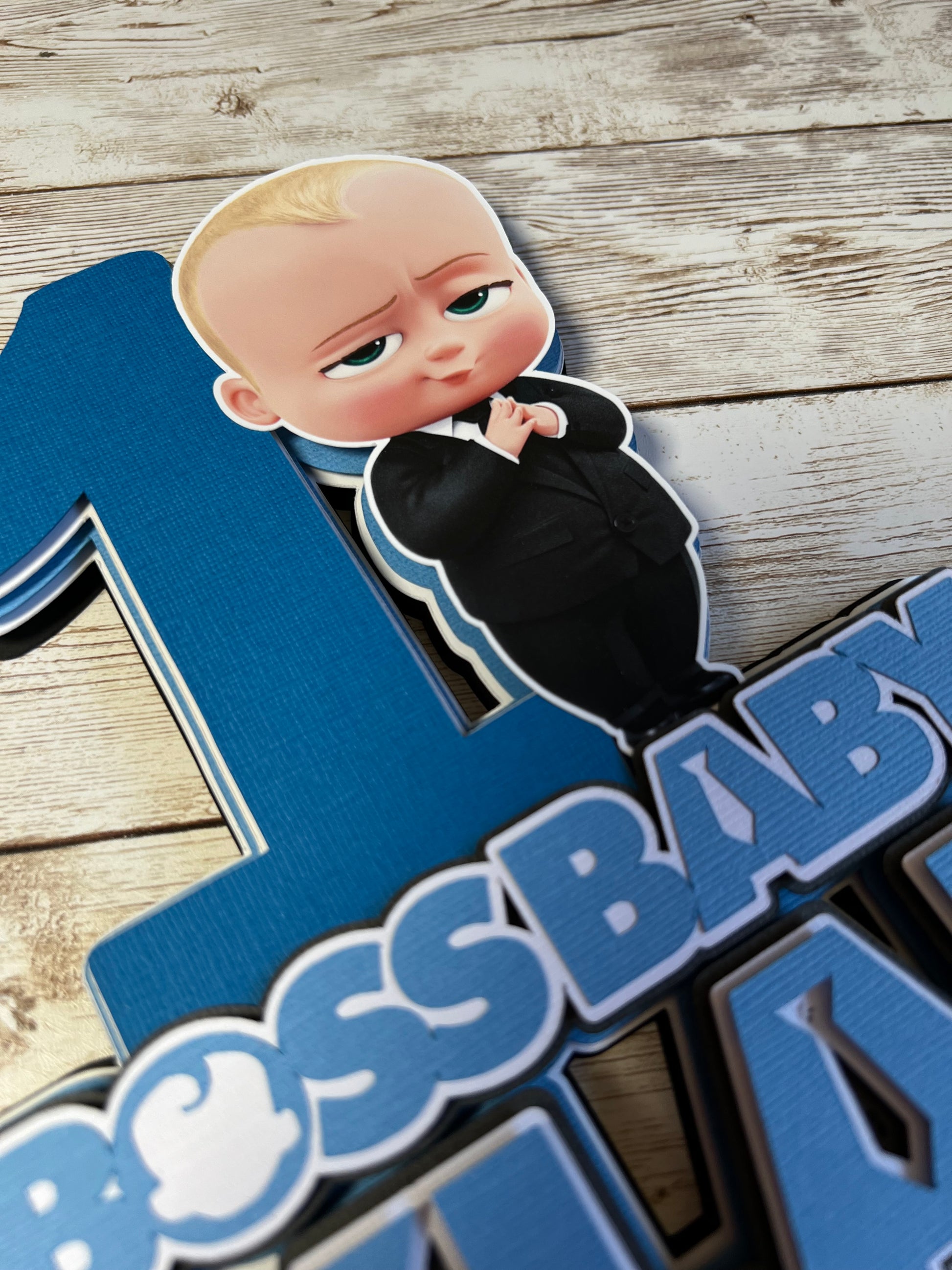 Boss baby cake topper