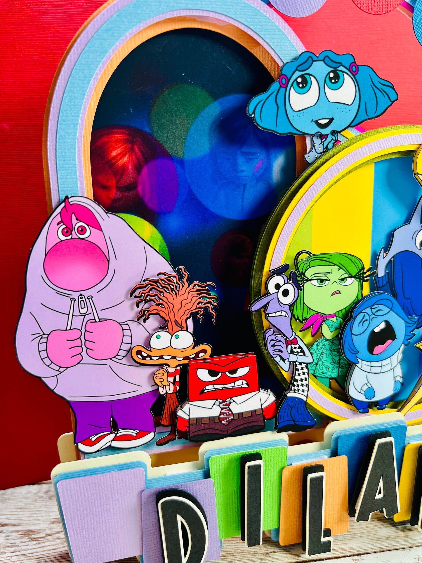 Inside out cake topper