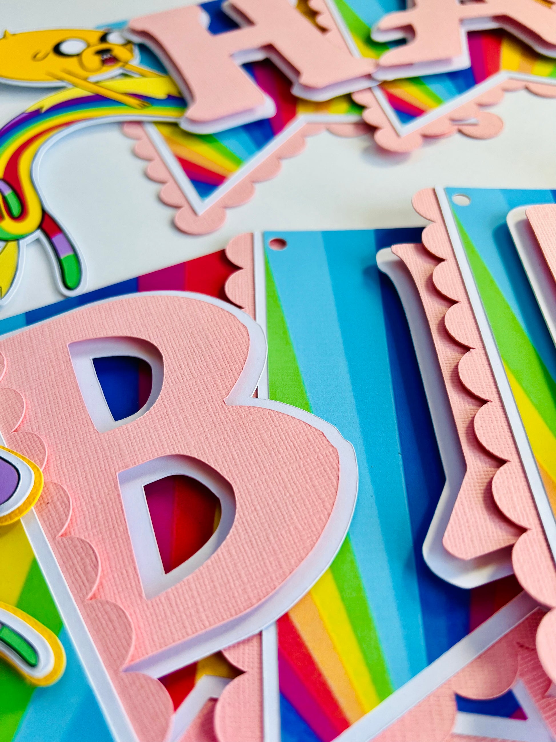 adventure time birthday banner