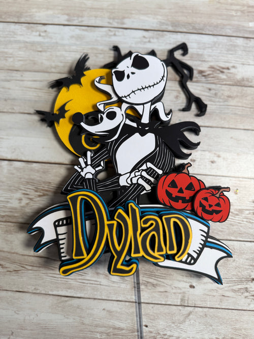 Jack Skellington cake topper