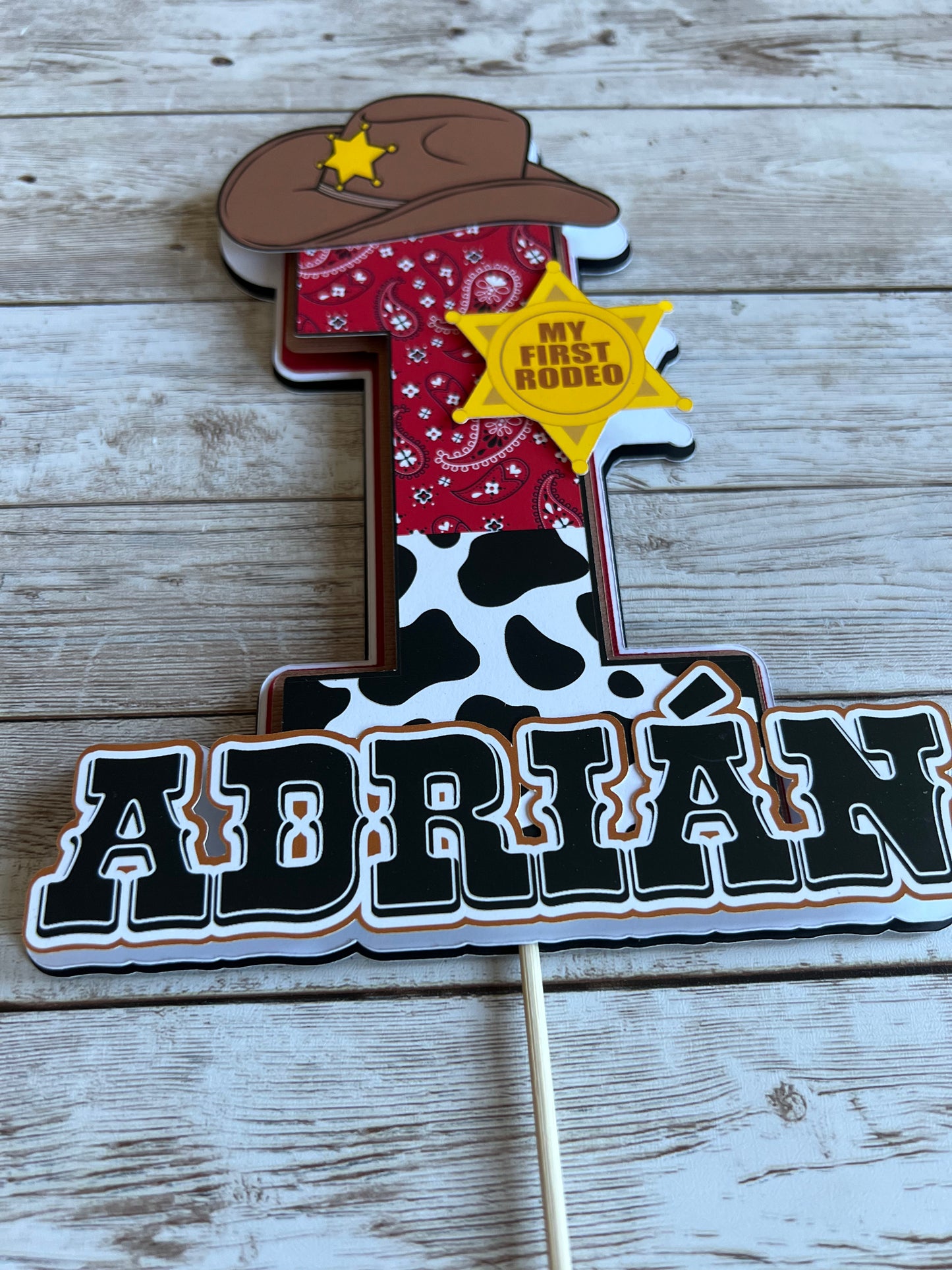 My first rodeo centerpiece