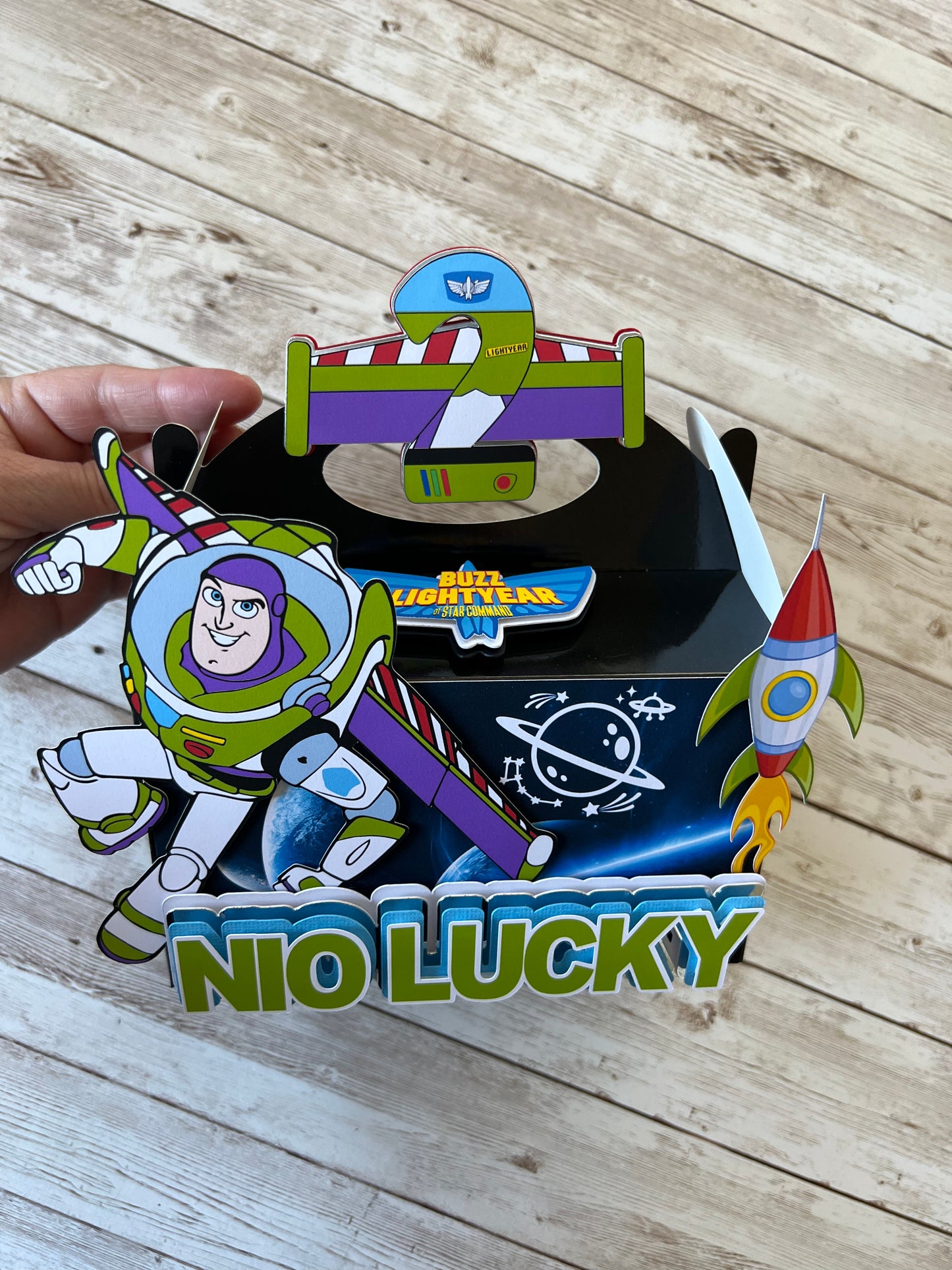 Buzz Lightyear favor boxes