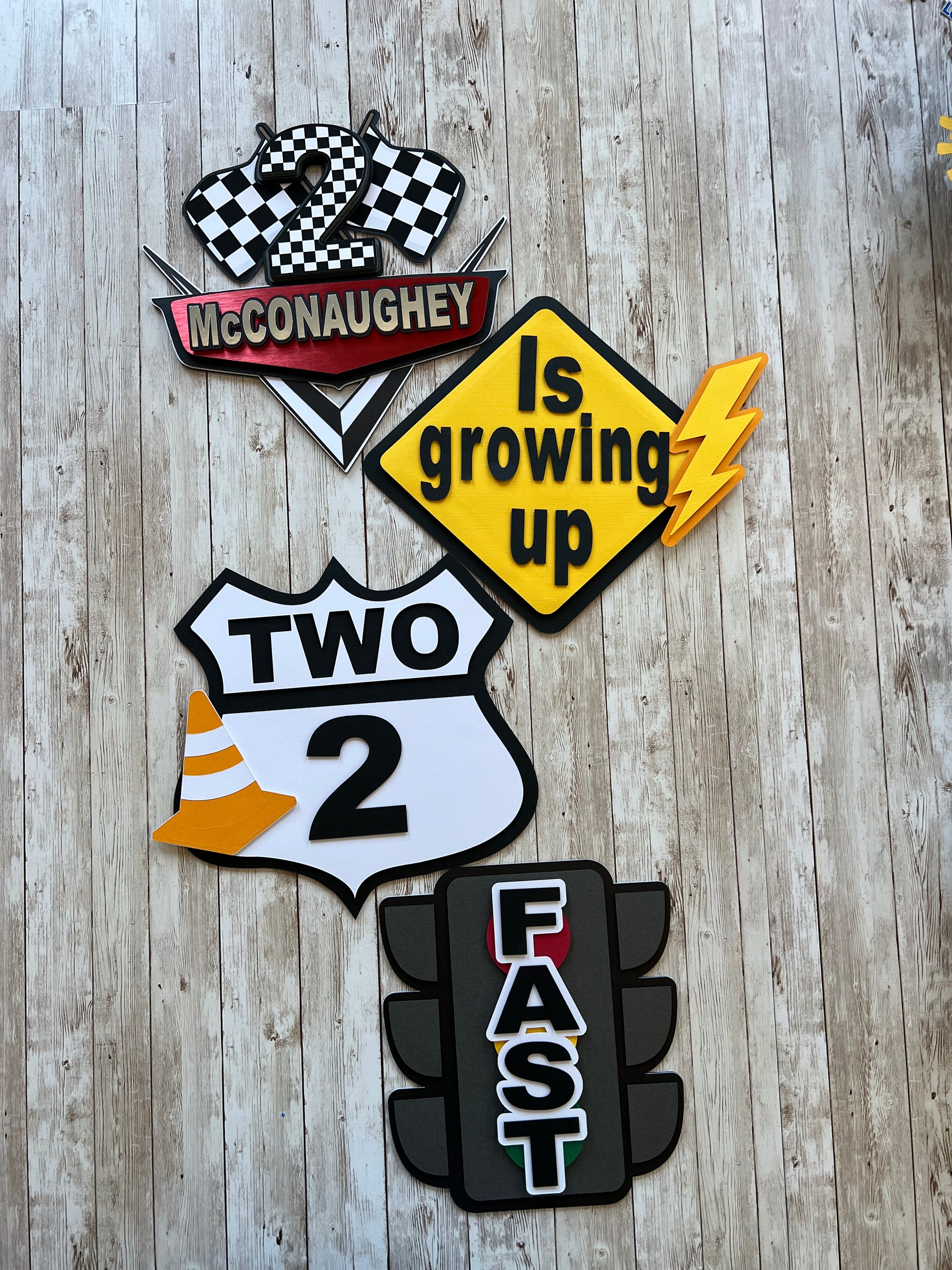 cars party signs