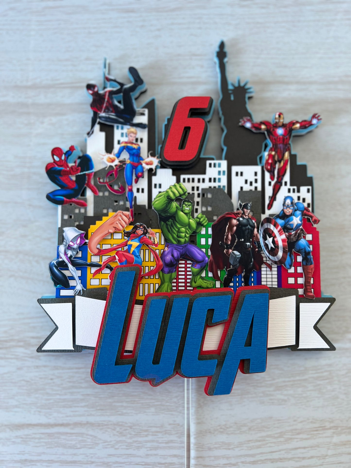Marvel cale topper
