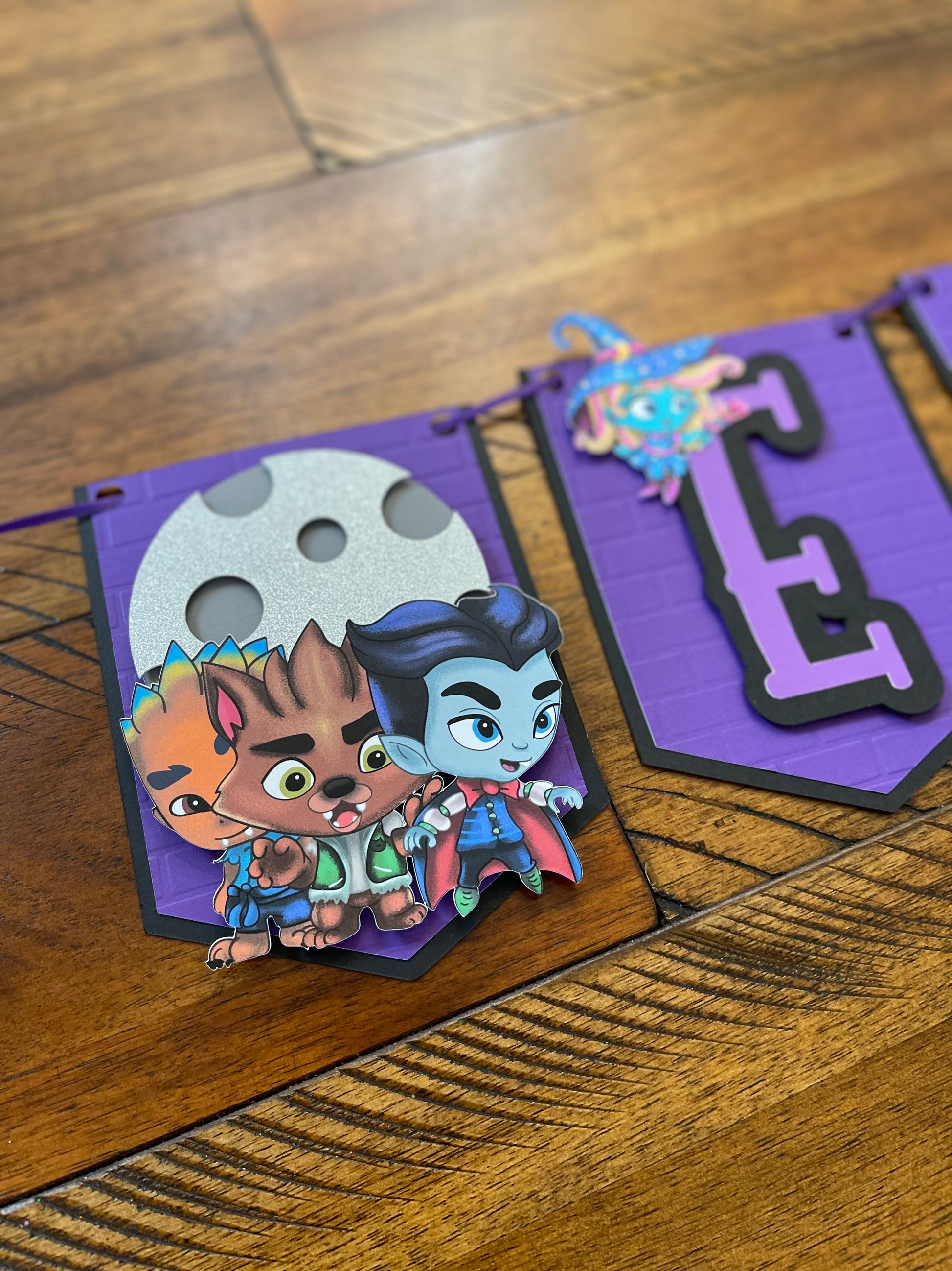 Super Monsters Birthday Banner