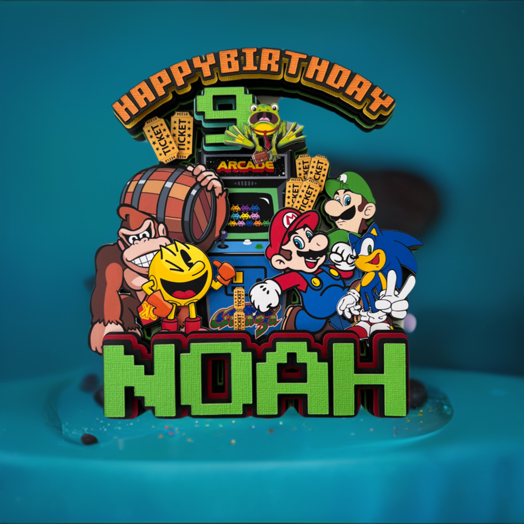 Arcade Cake Topper