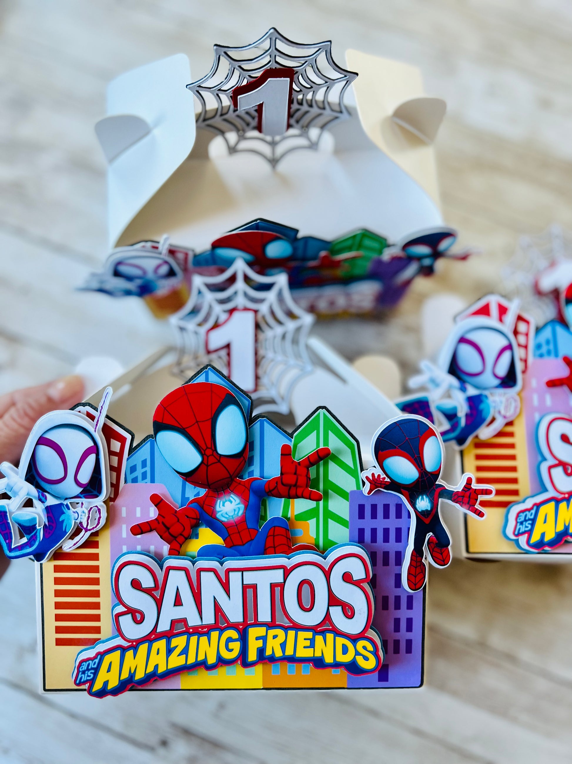 marvel favor boxes