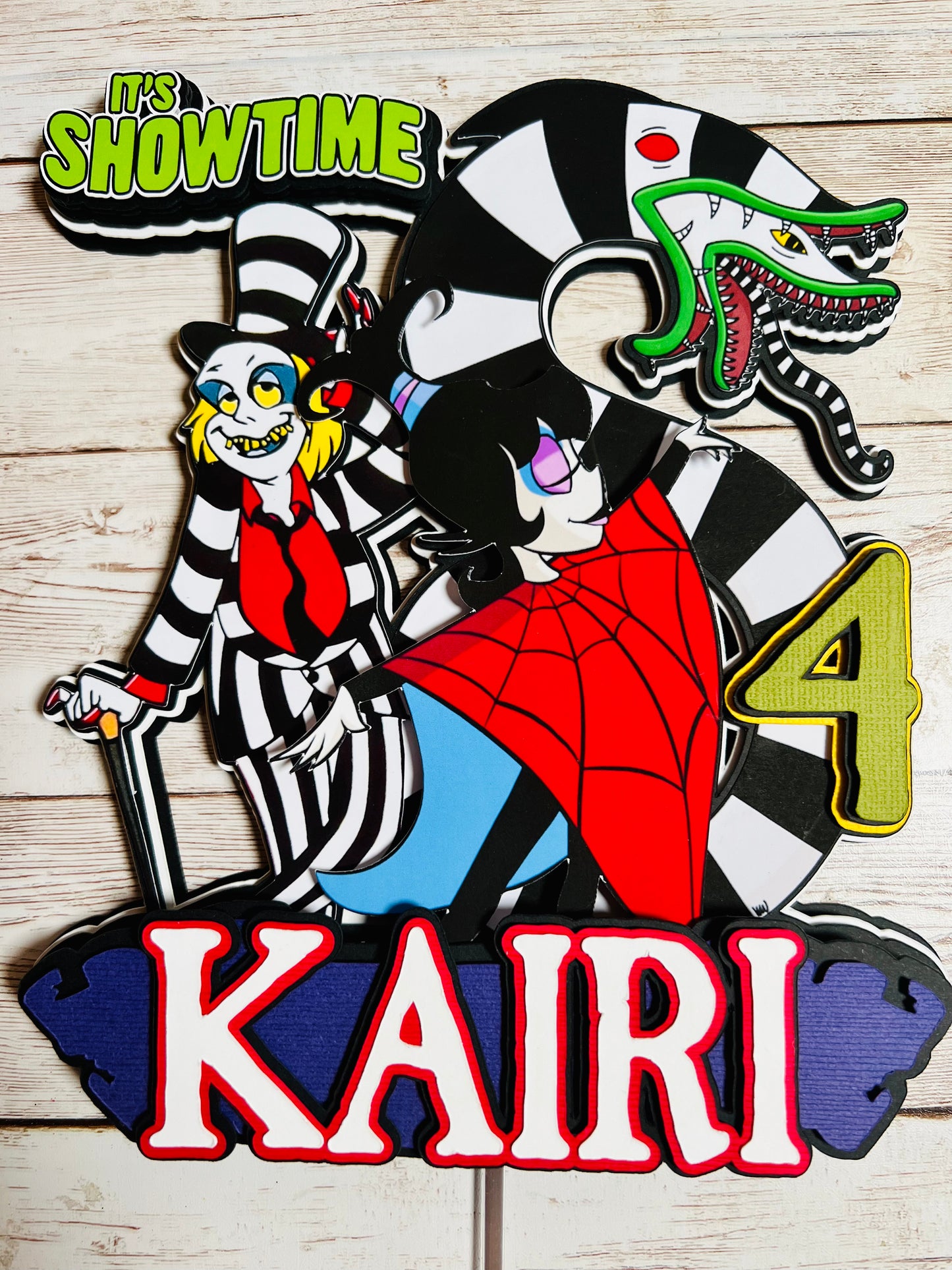 Beetlejuice Cake Topper