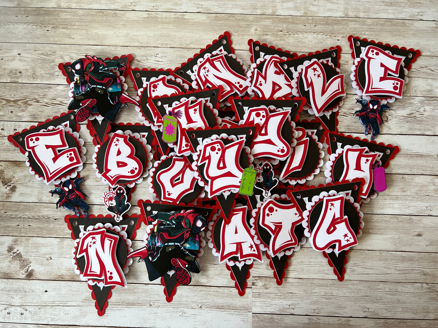spiderman birthday banner