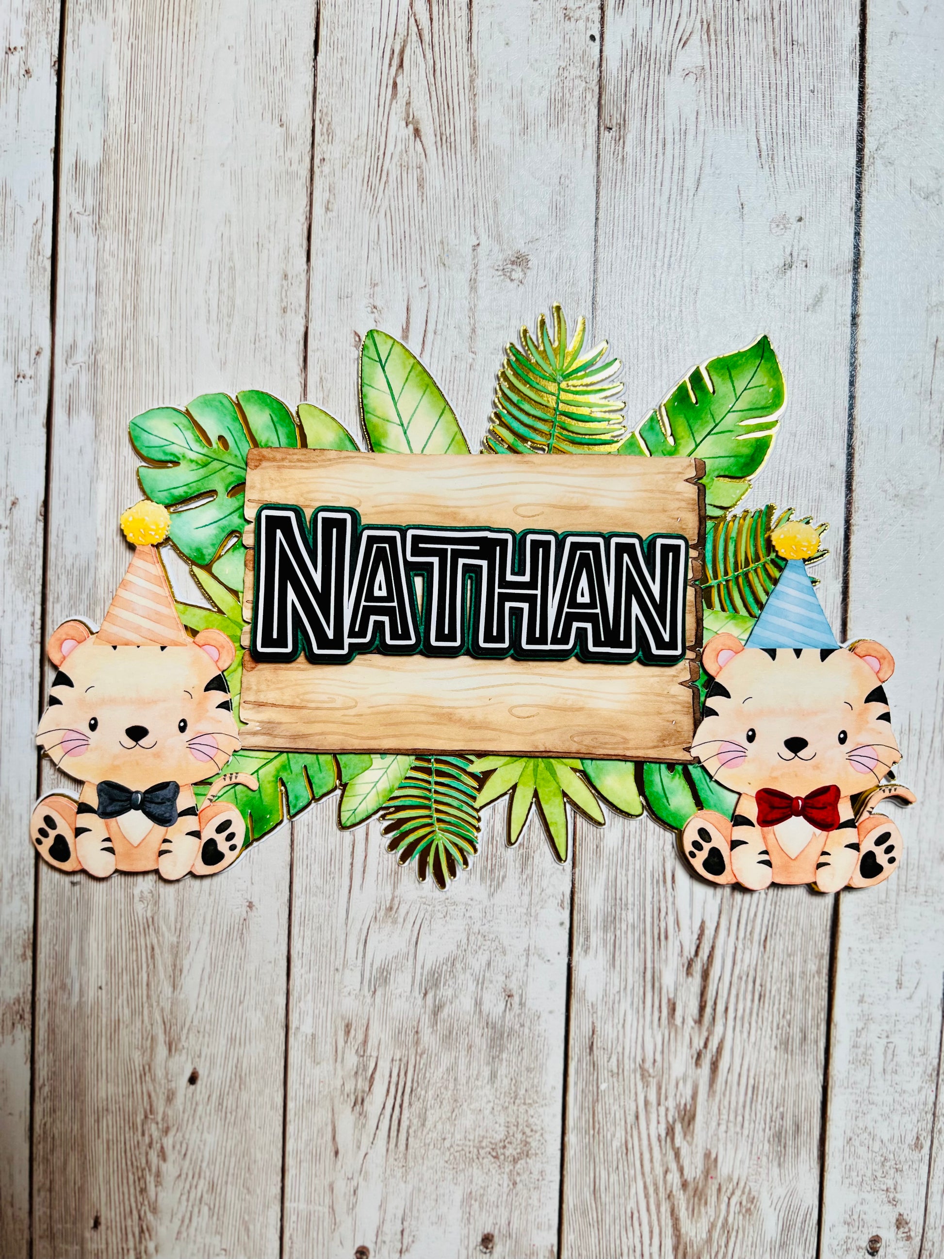 jungle cake topper