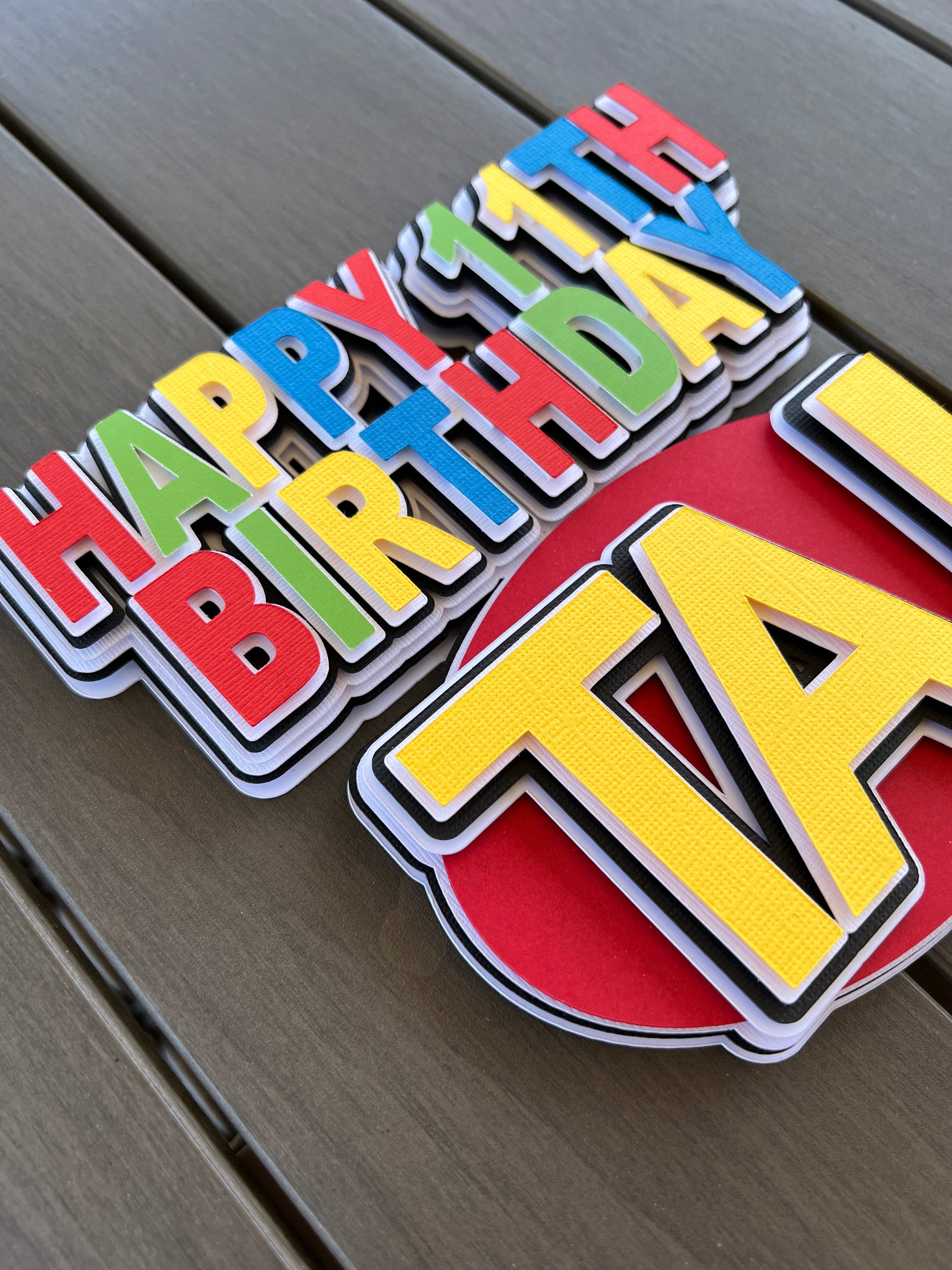 Uno Cake Topper