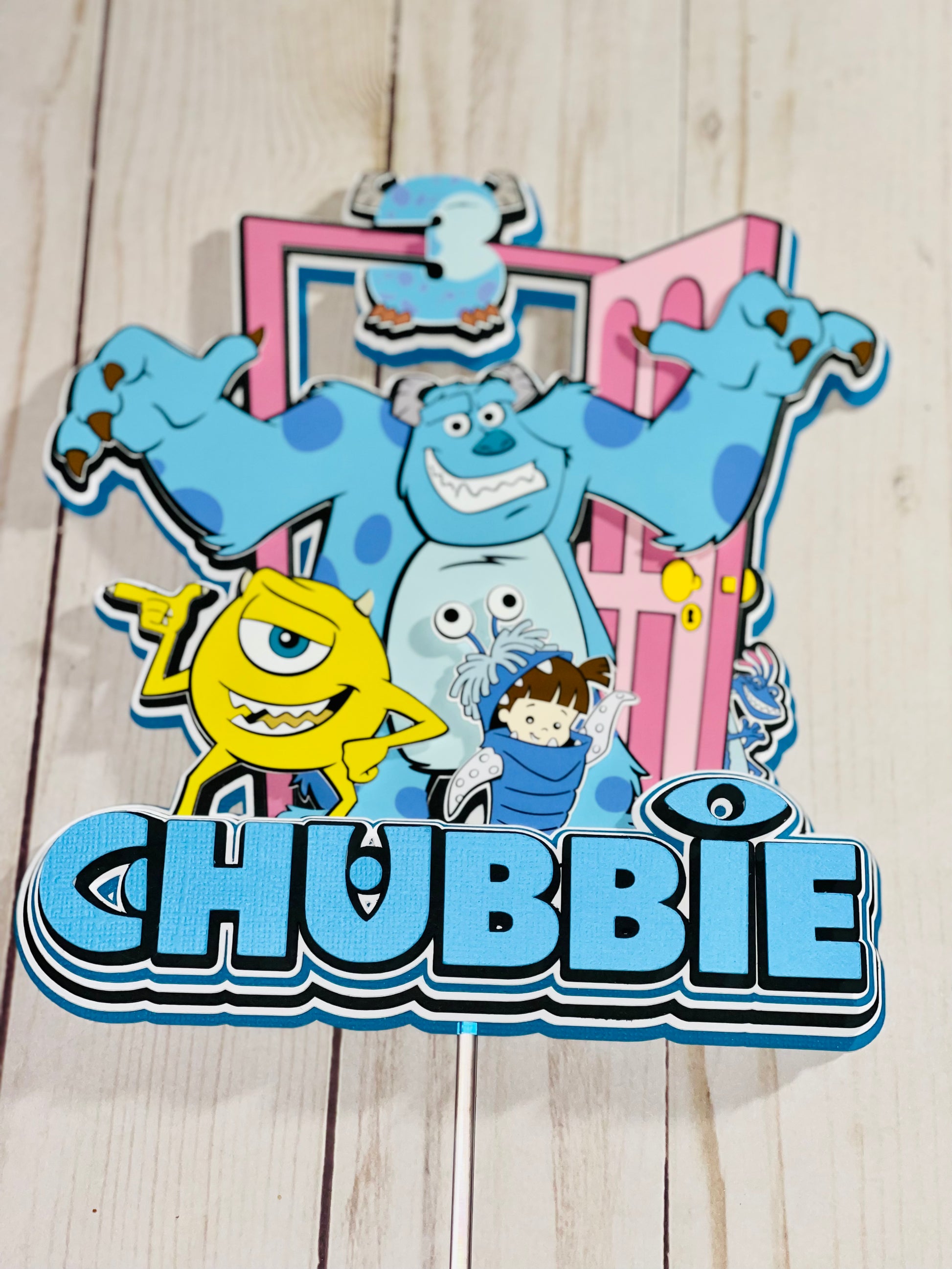 monsters inc cake topper