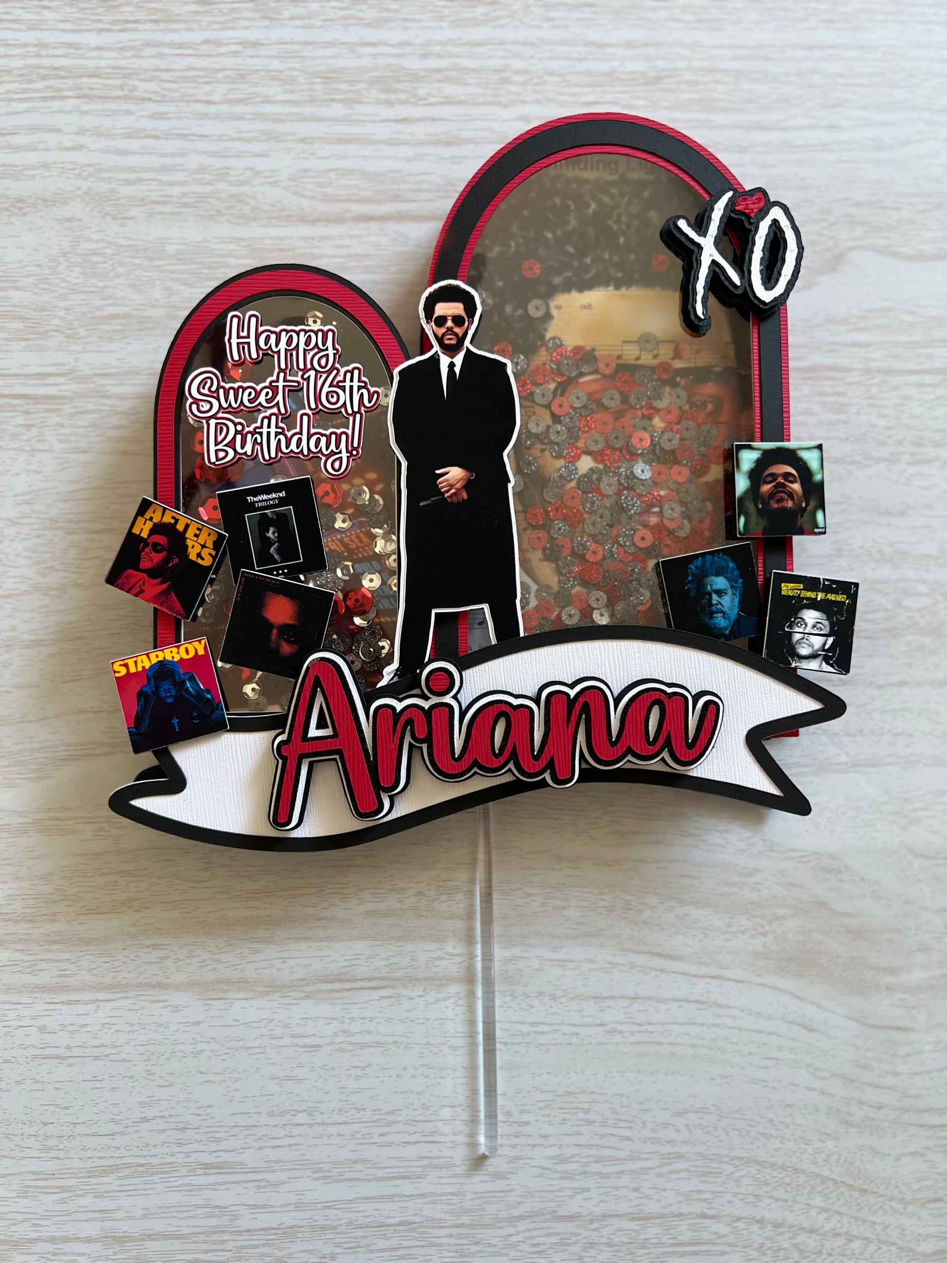 weeknd cake topper