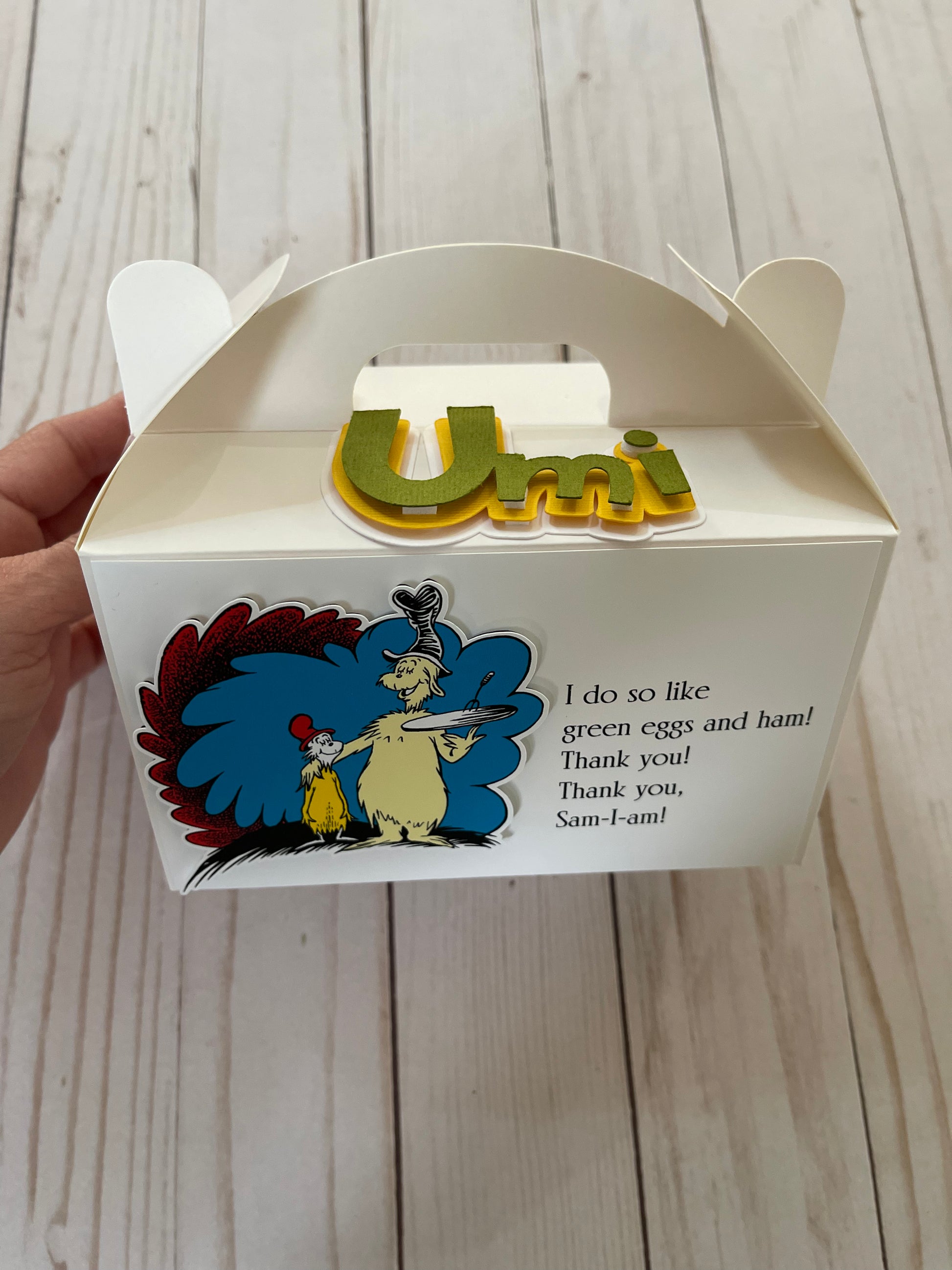 Green Eggs and Ham Treat boxes