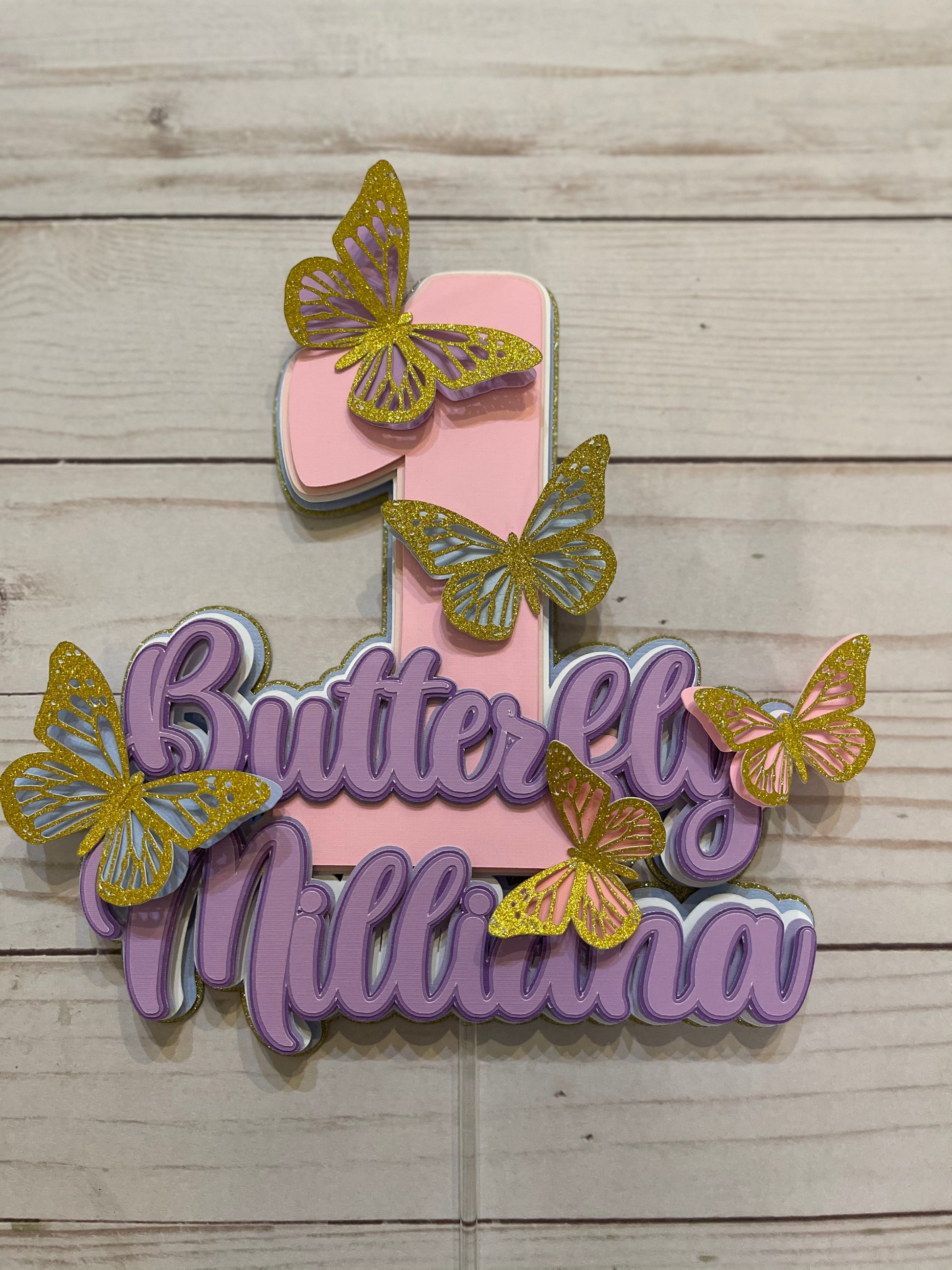 Butterflies cake topper