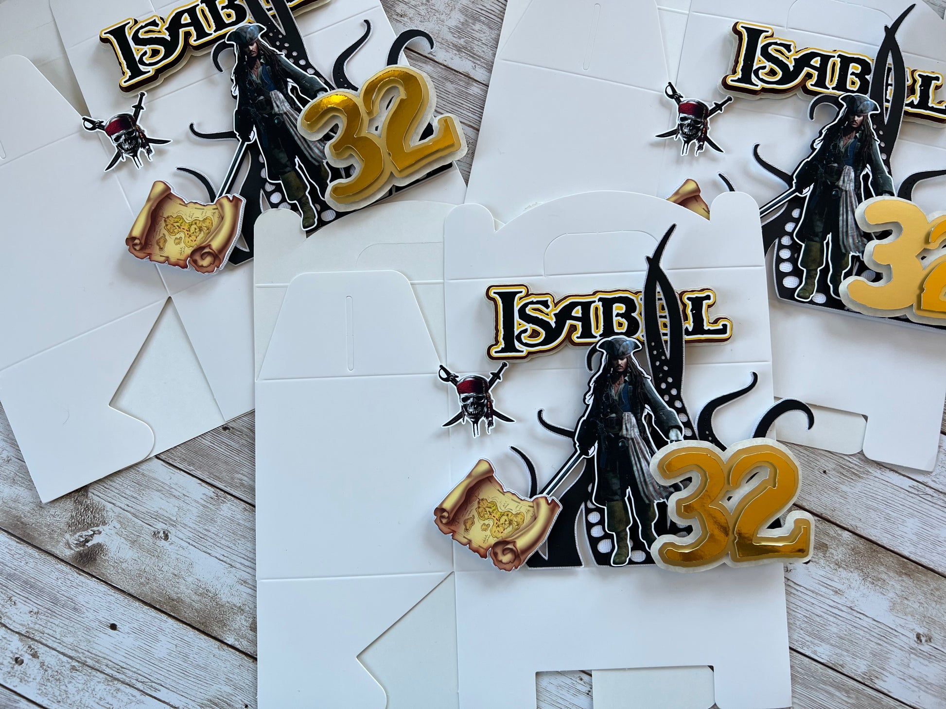 Pirates of the Caribbean Party Favor Boxes