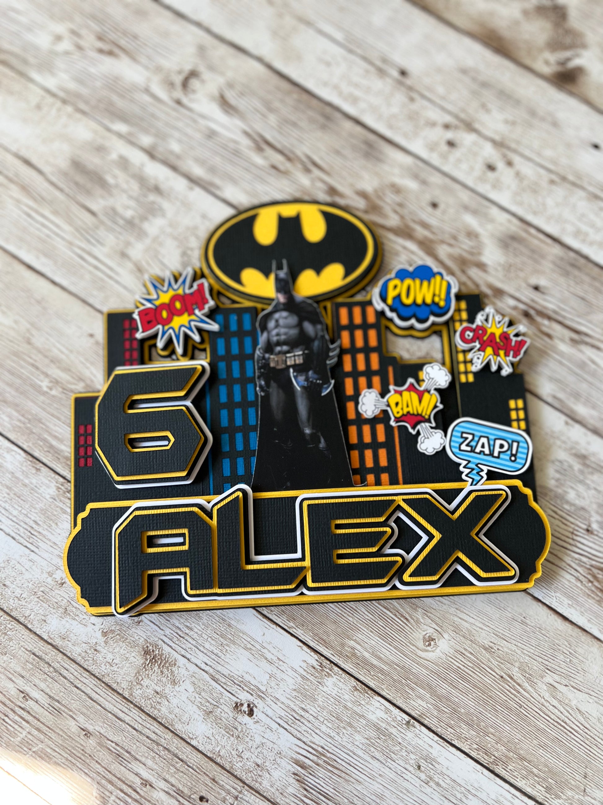 comics cake topper