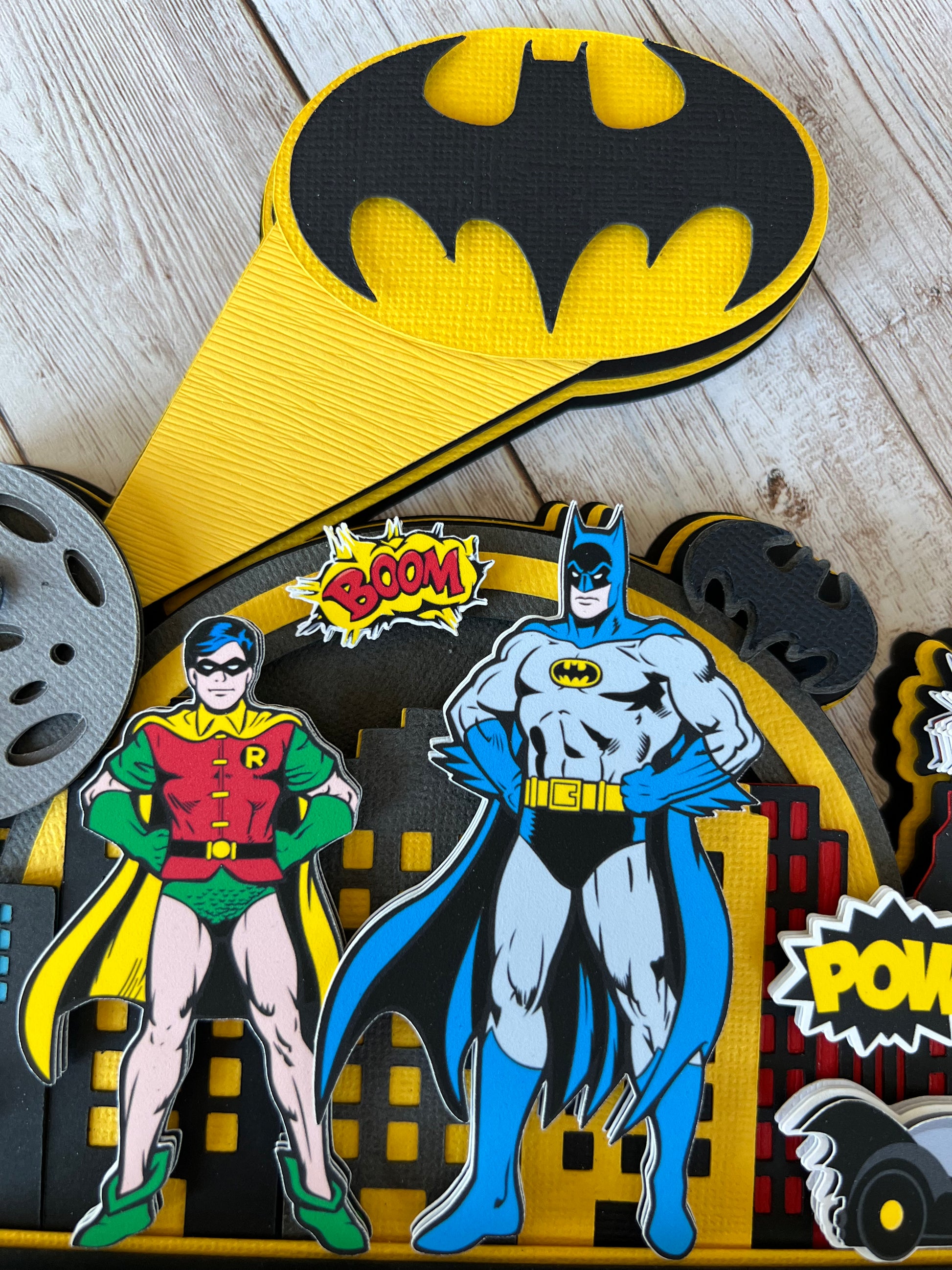 batman and robin cake topper