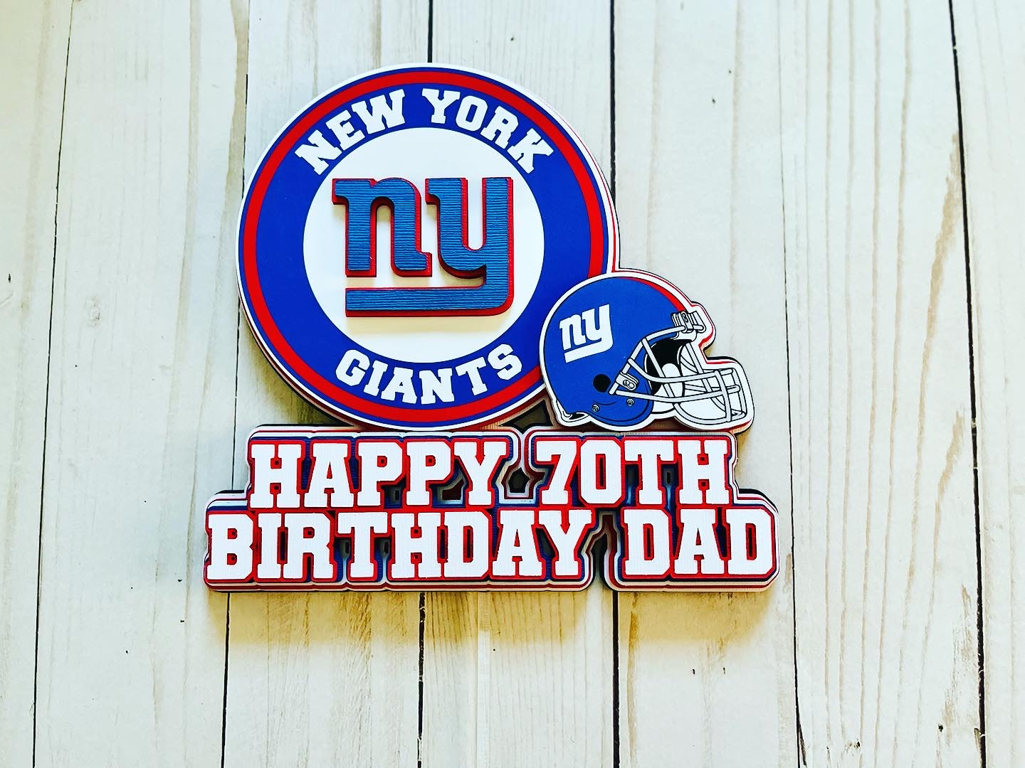 New York Giants Cake Topper