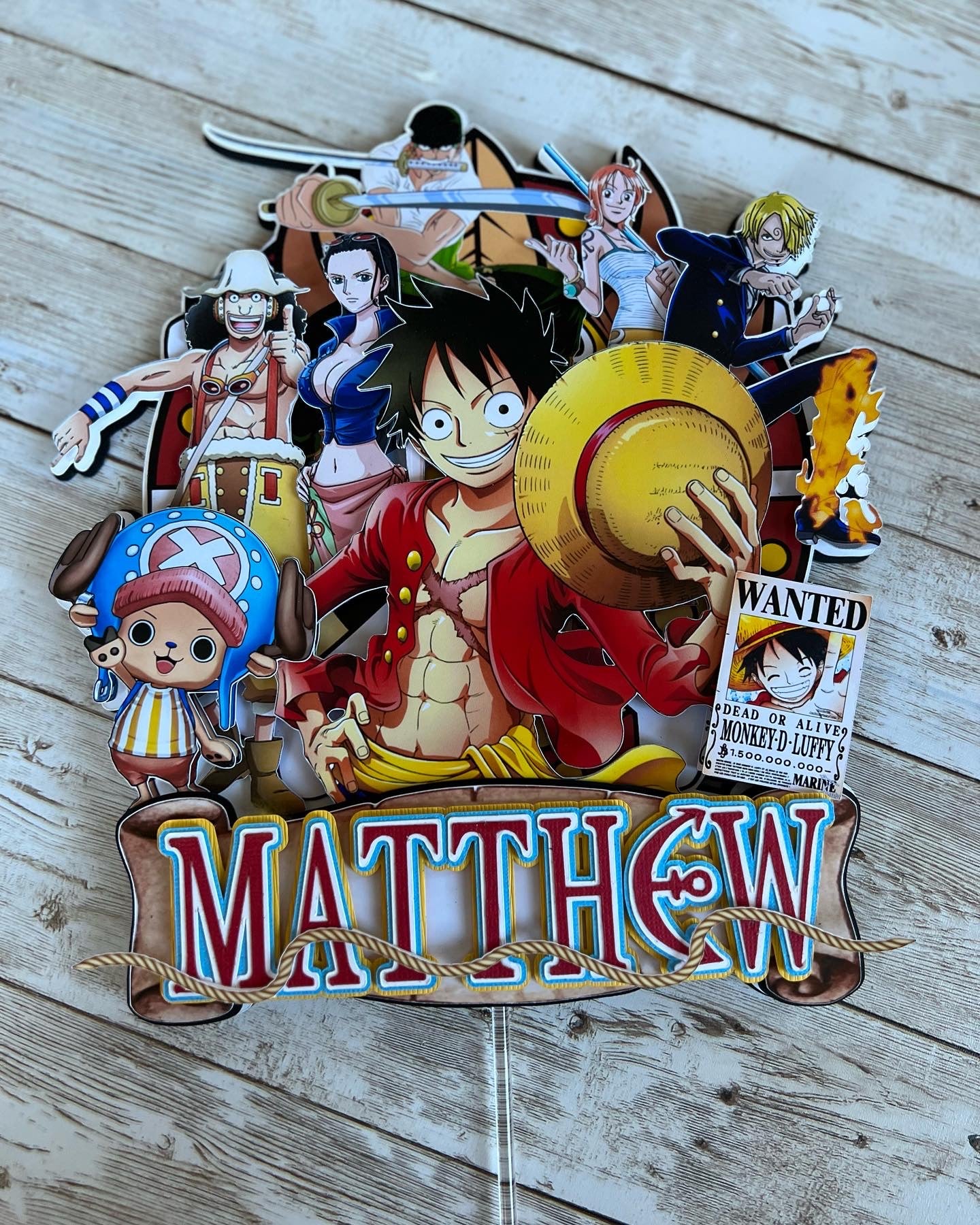 One Piece Cake Topper