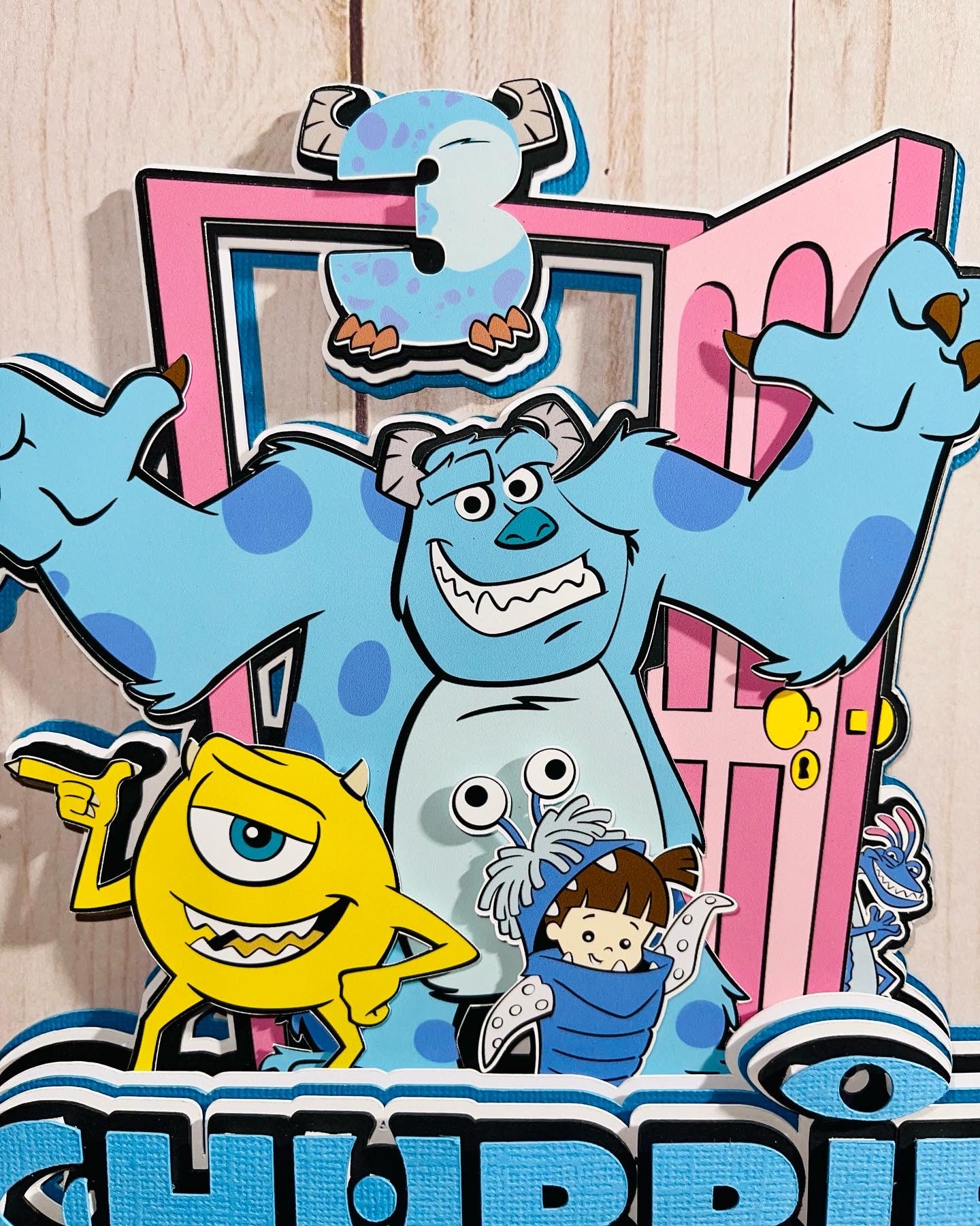 monsters Inc Cake topper