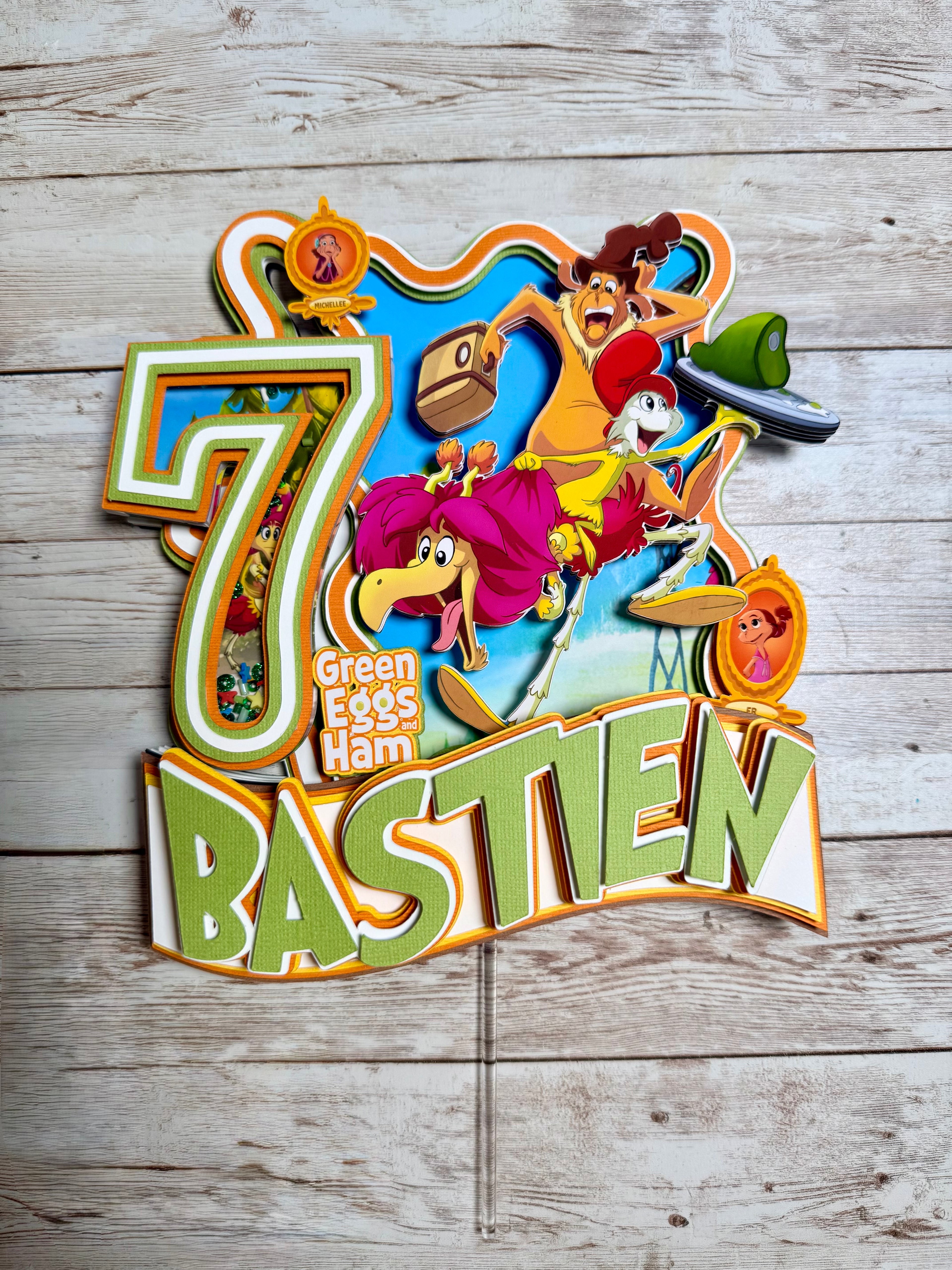 Green Eggs And Ham Cake Topper