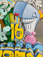 Boys Who Cry Squidward Cake Topper