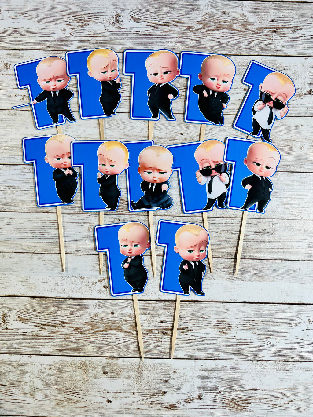 Boss Baby Cupcake Toppers