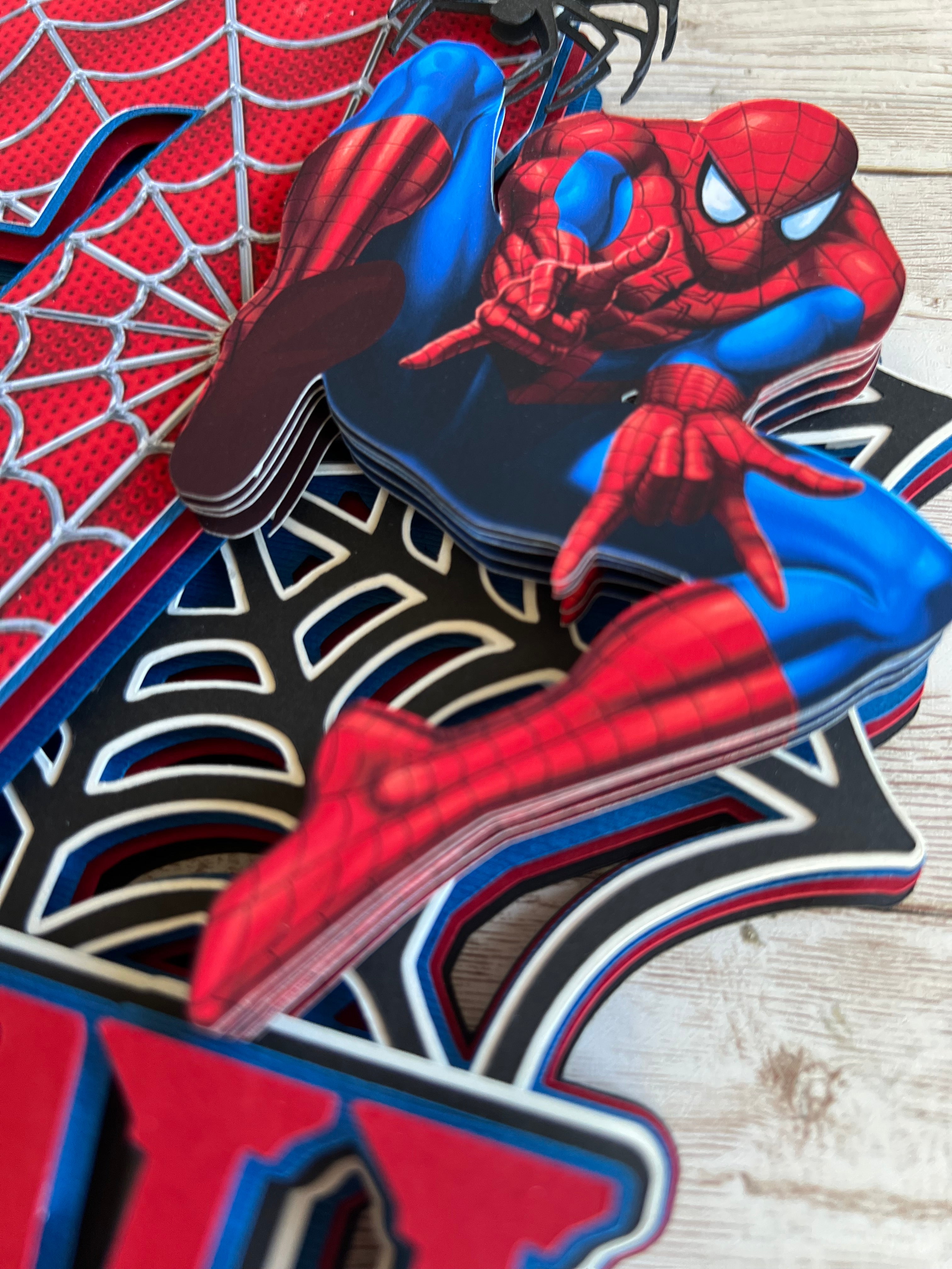 Spiderman cake topper