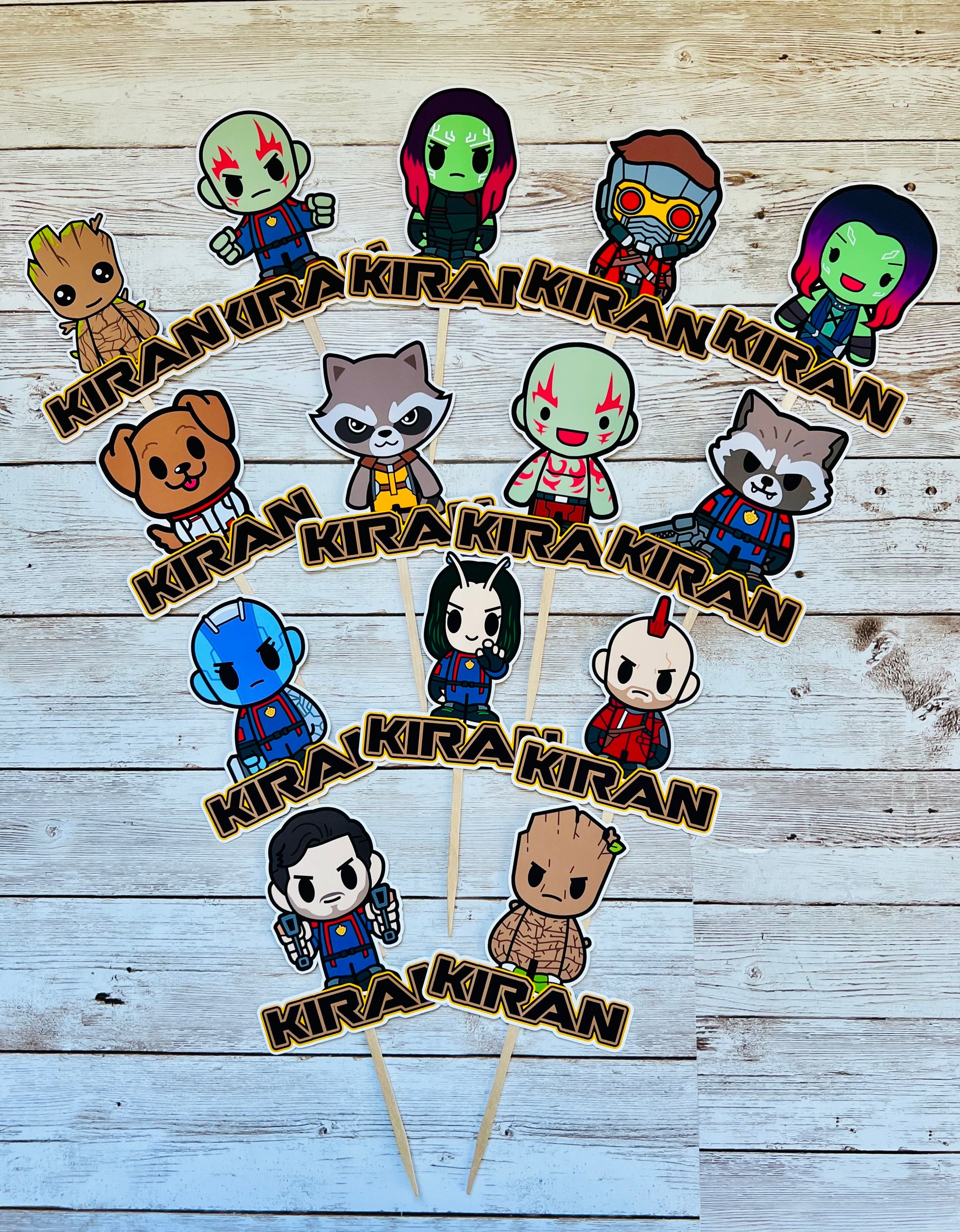 guardians of the galaxy cupcake toppers