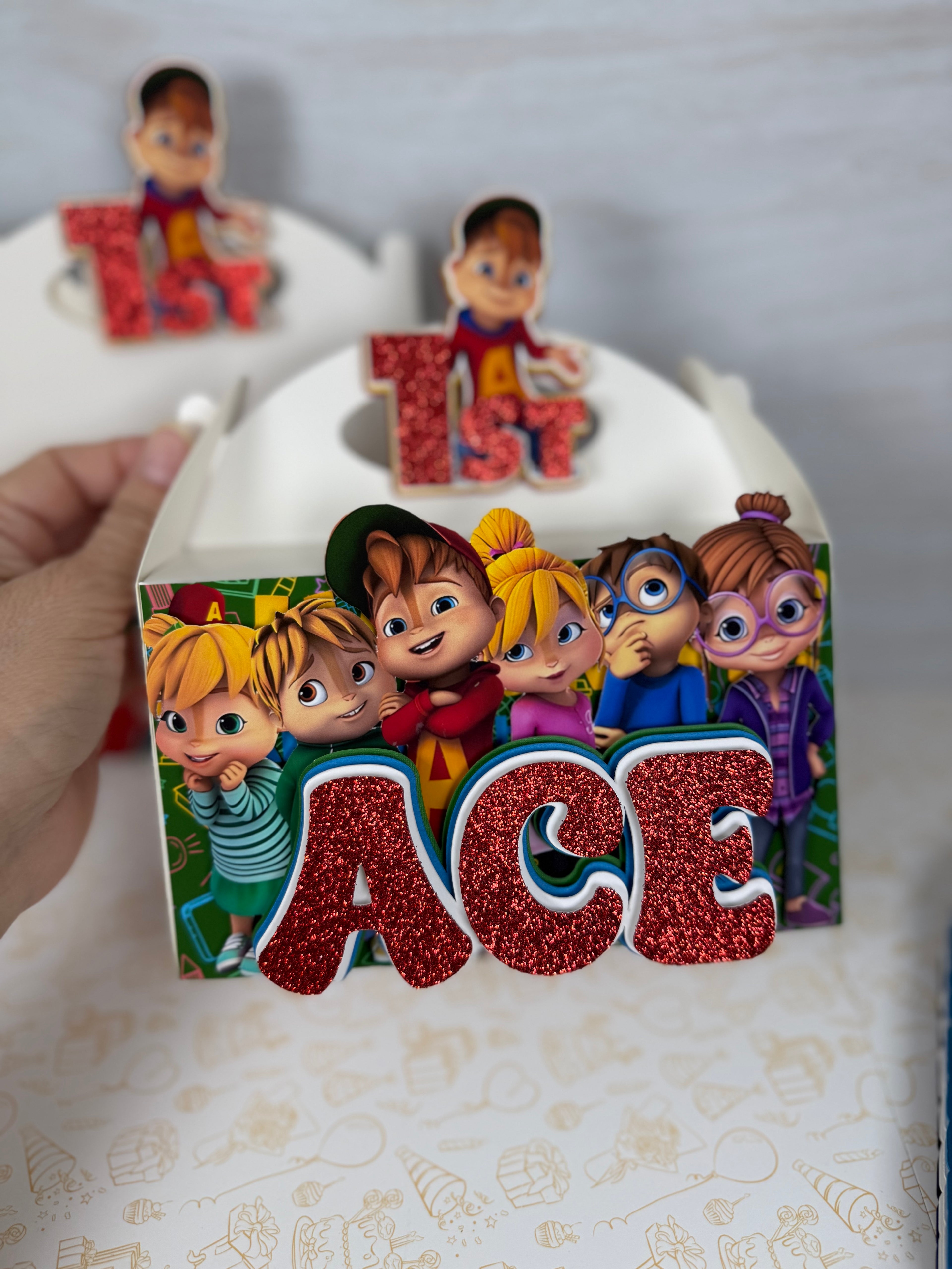 Alvin and the favor boxes favor boxes 