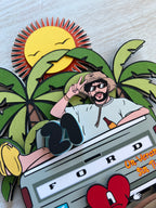 Bad bunny cake topper