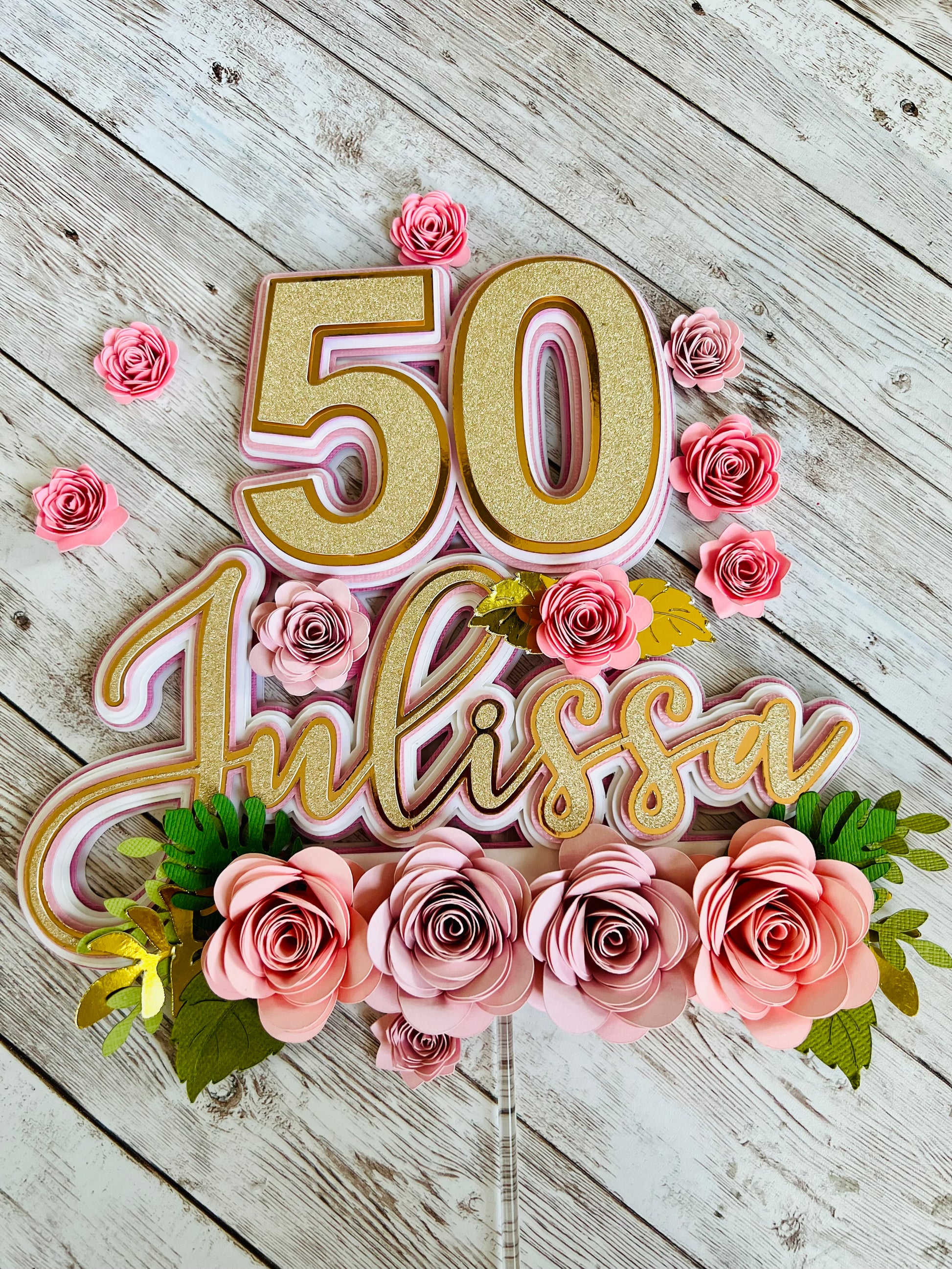 Roses Cake Topper