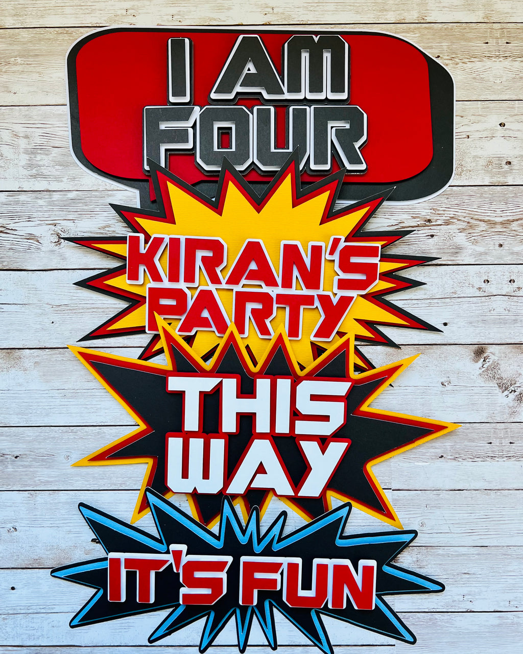 SUPERHEROES BIRTHDAY SIGN