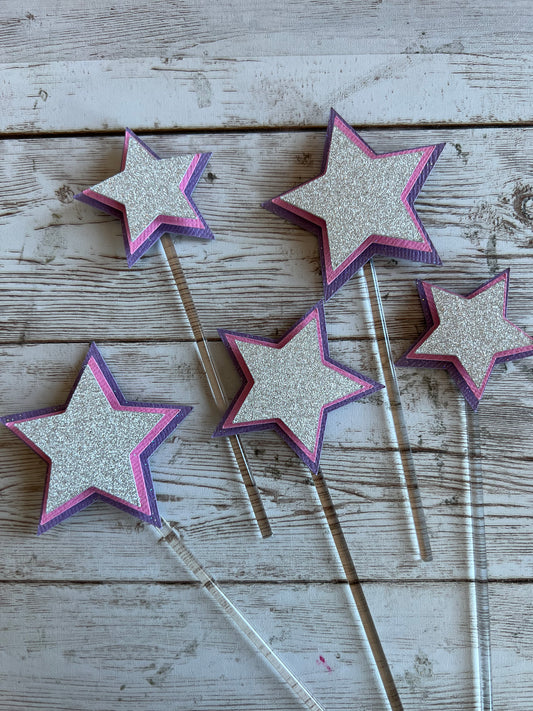 Stars cupcake toppers