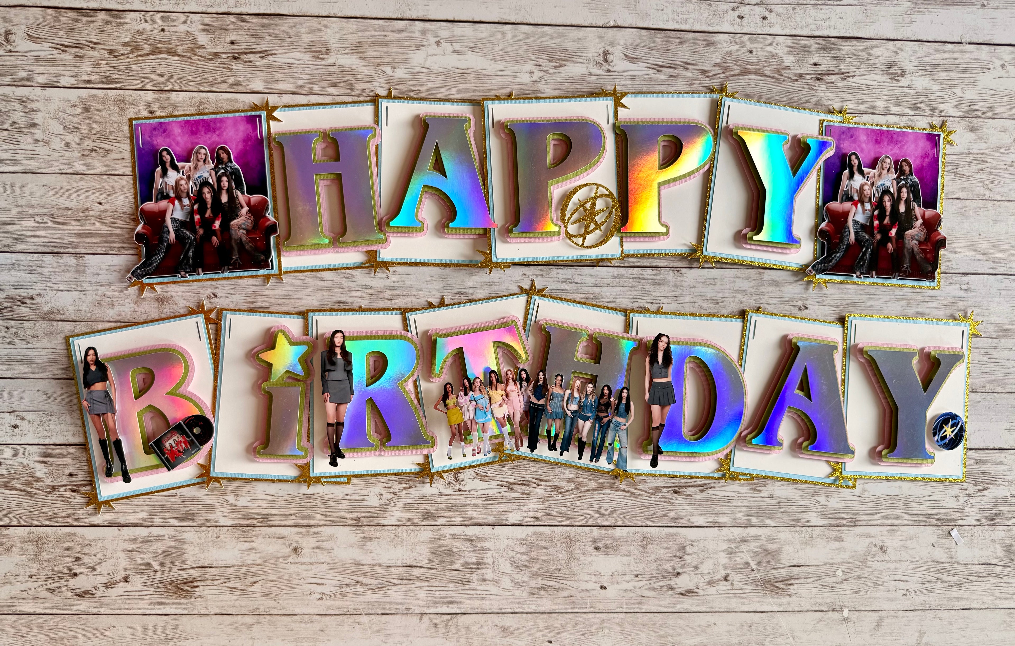 Katseye Birthday Banner