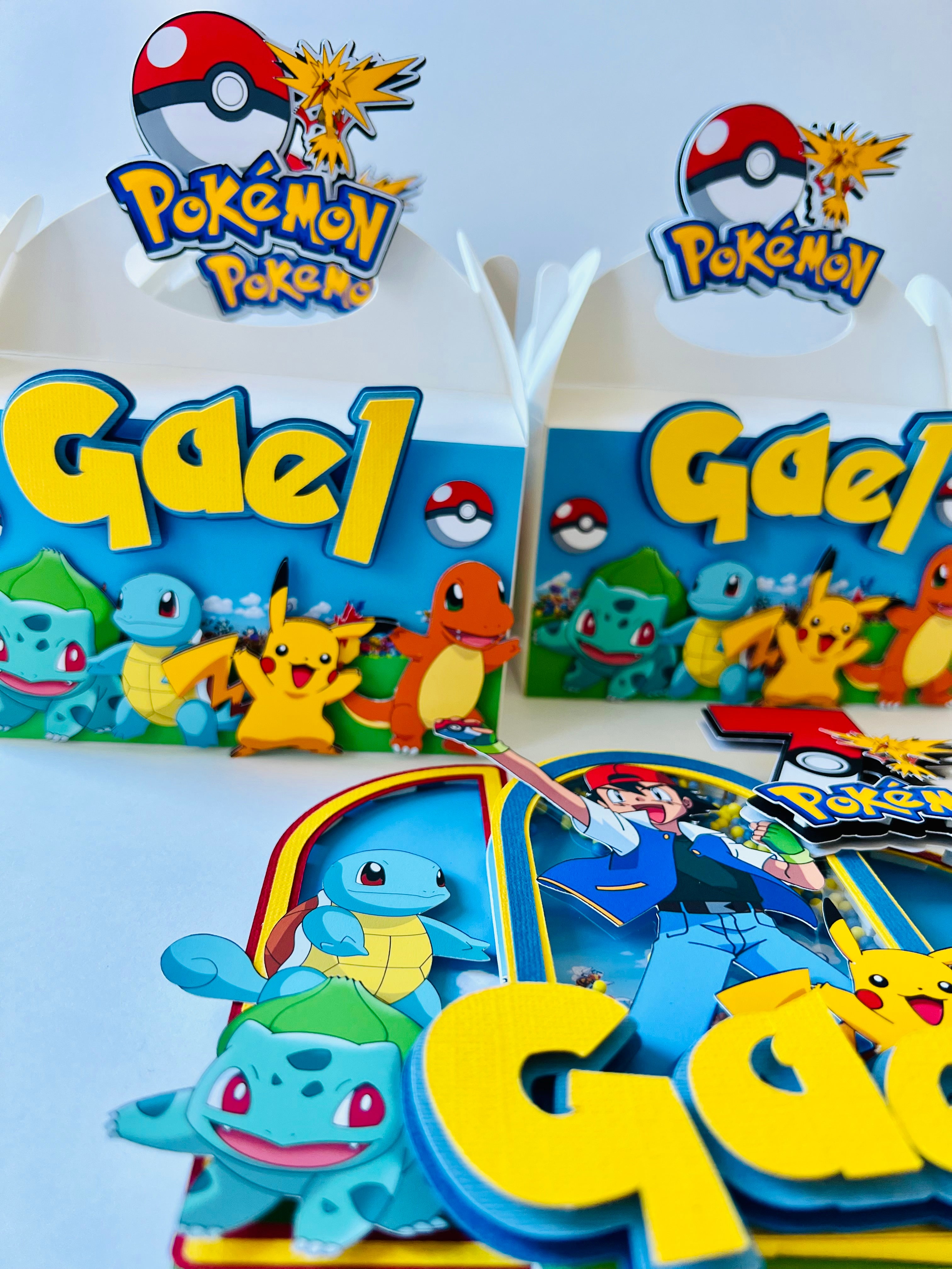 Pokemon favor boxes 