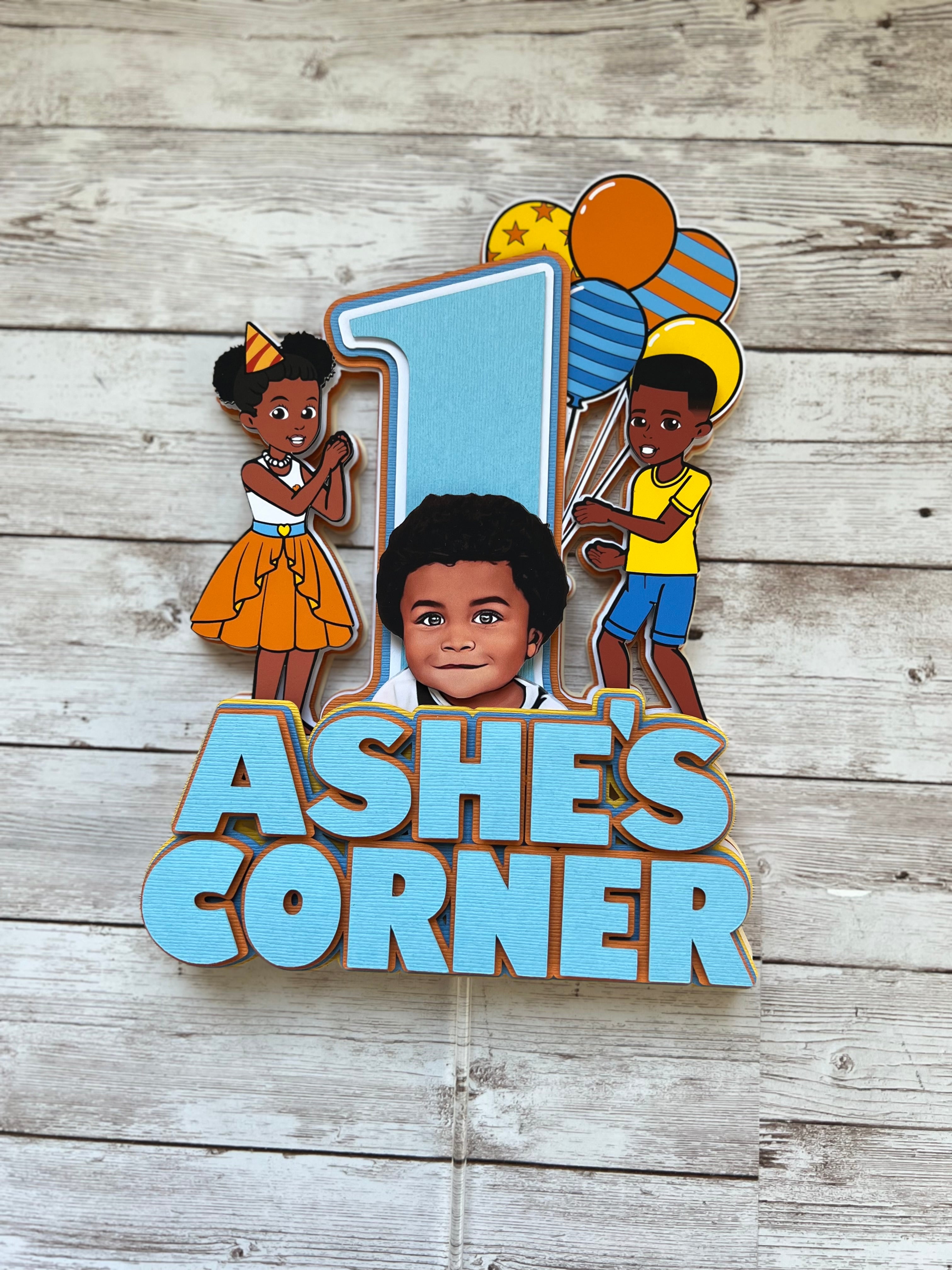 Gracie's corner cake topper