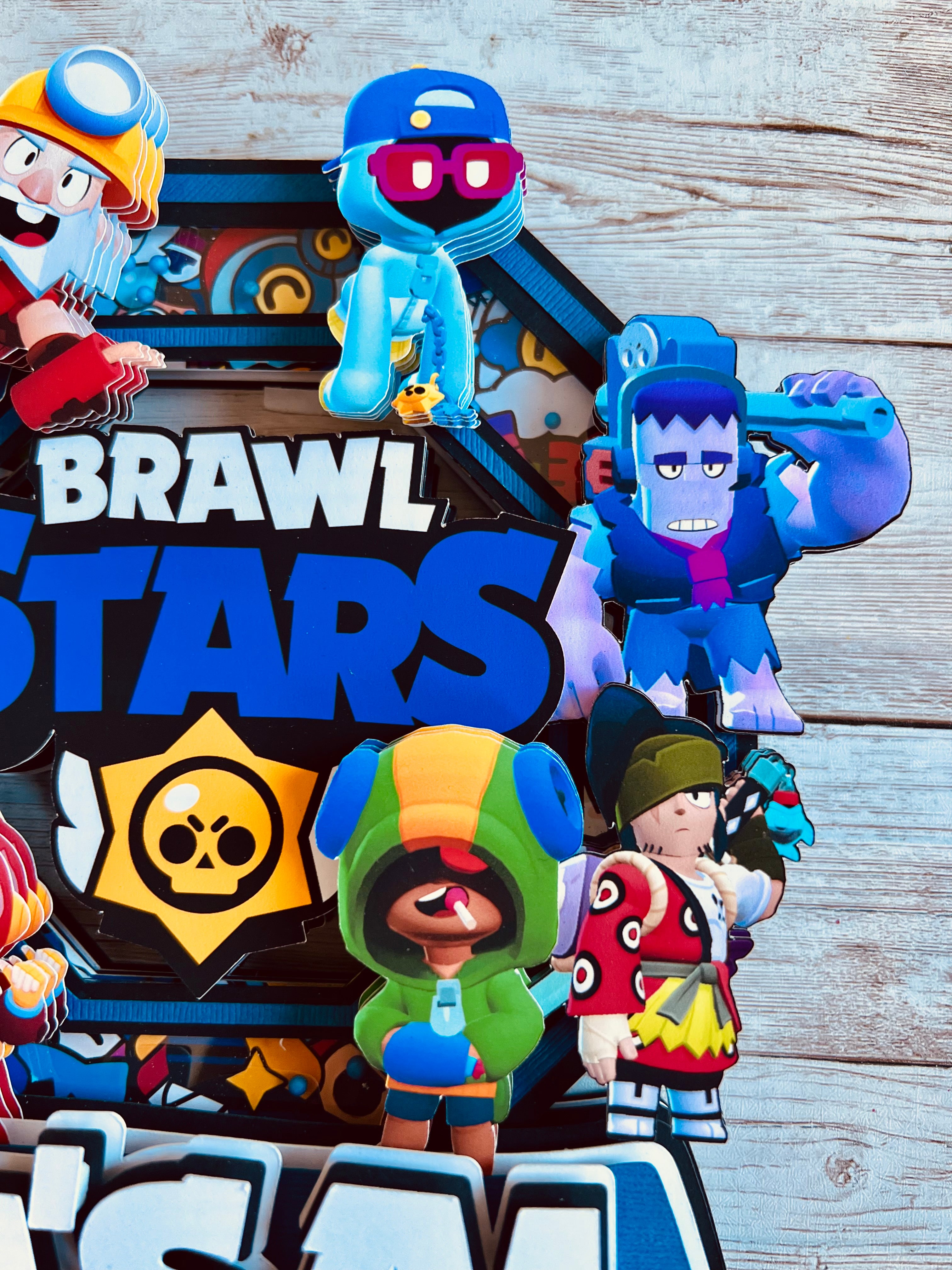 Brawl star cake topper