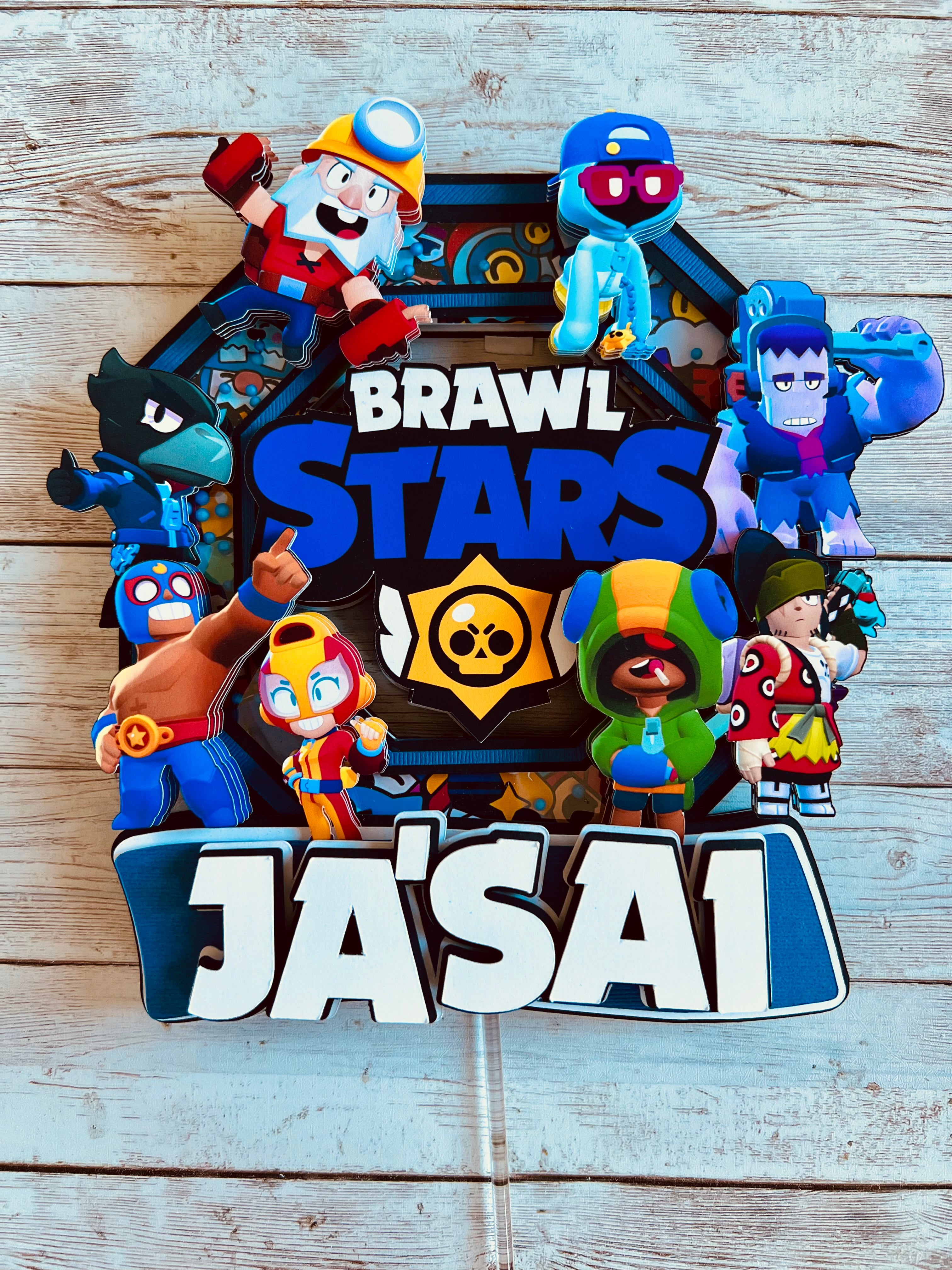 Brawl stars cake topper