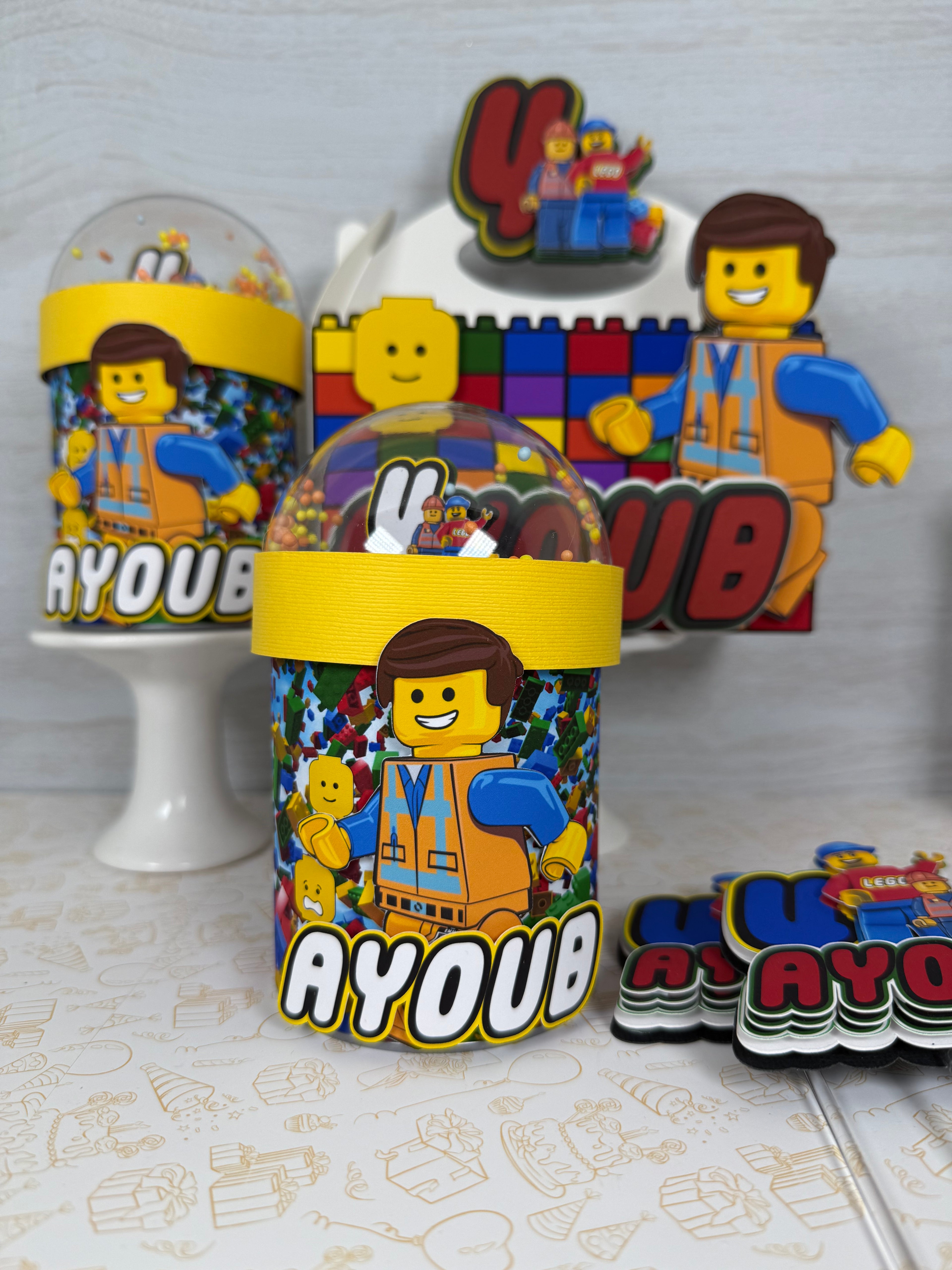 Lego Shaker Chip Cans